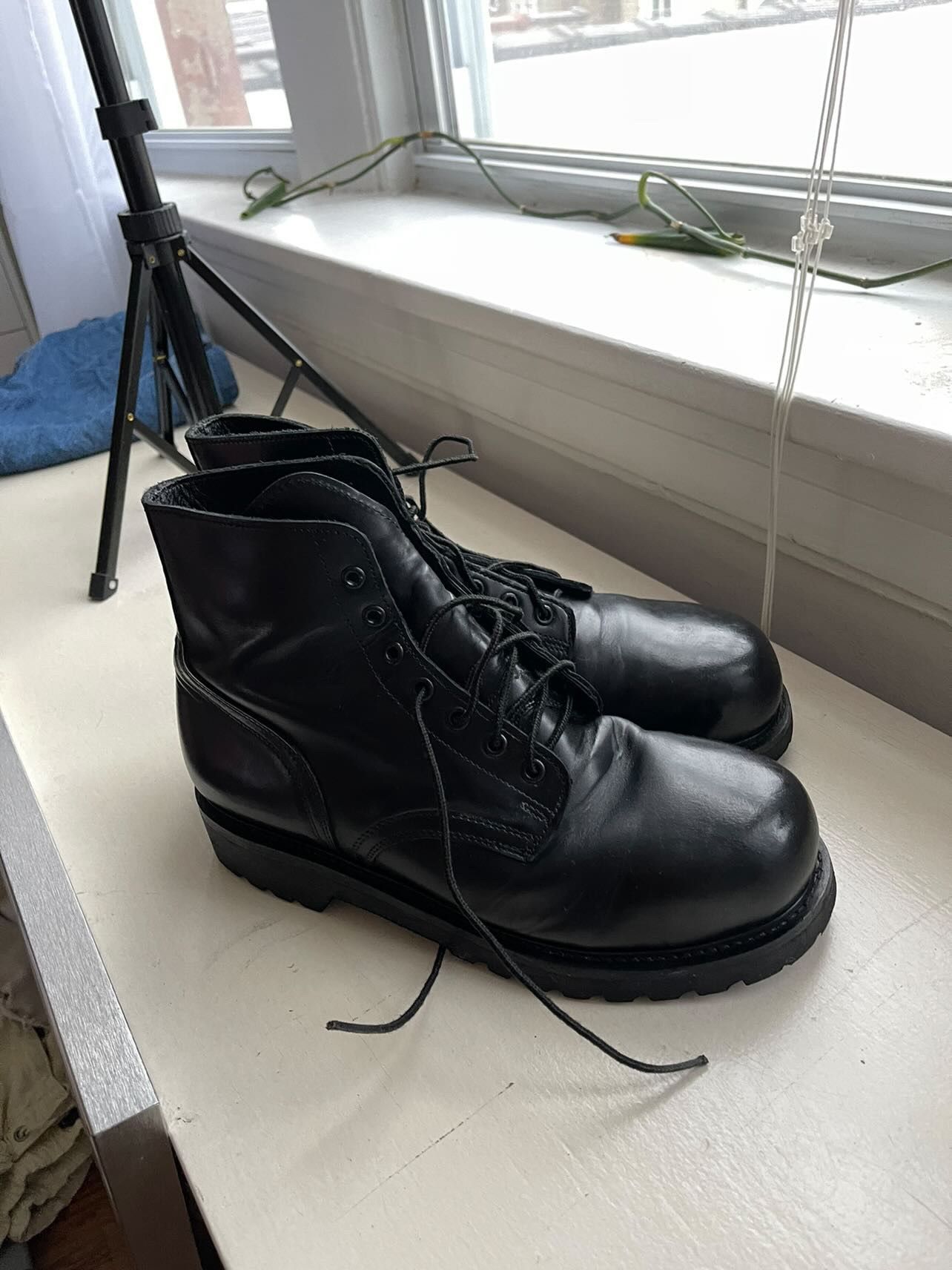 Other 80s military leather ankle boots Size US 8 / EU 41 - 4 Thumbnail