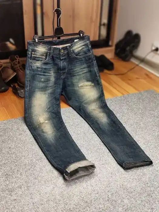 Japanese Brand Vintage R.D.D.Designer Japan Distressed Faded Selvage Jeans Size US 32 / EU 48 - 10 Thumbnail