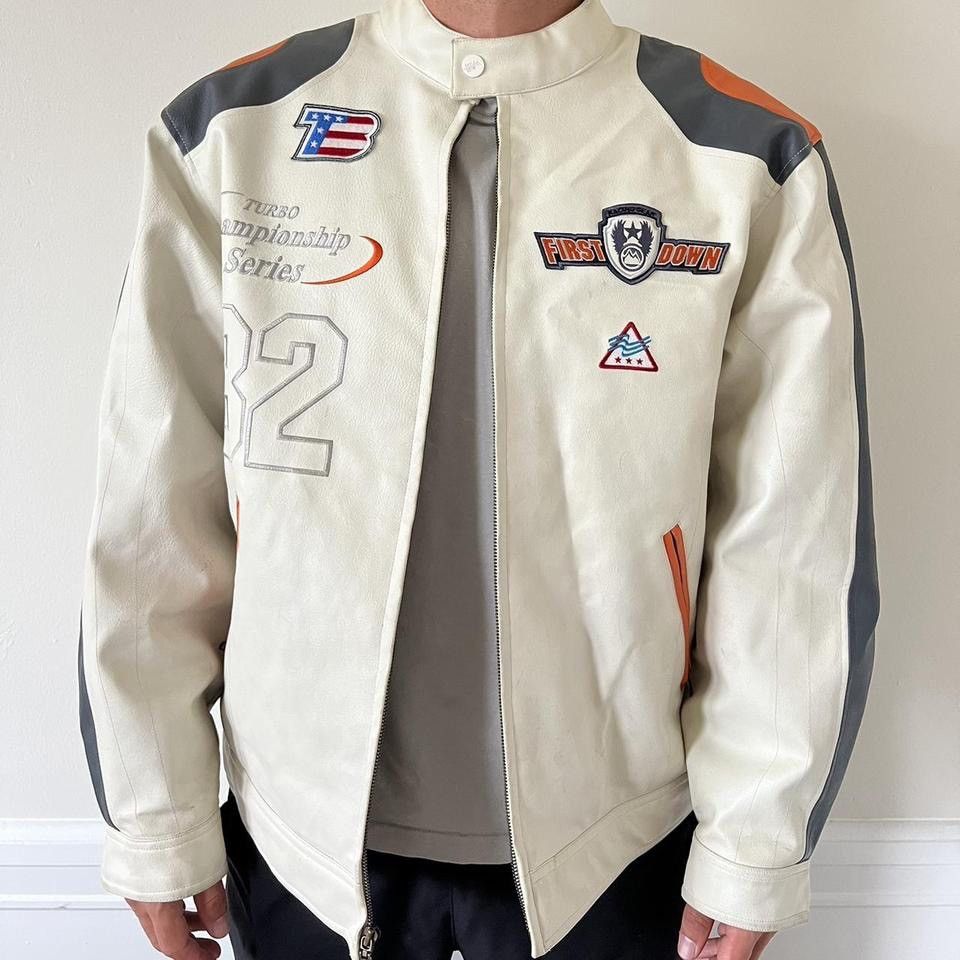 Vintage Vintage First Down Leather Jacket Grailed