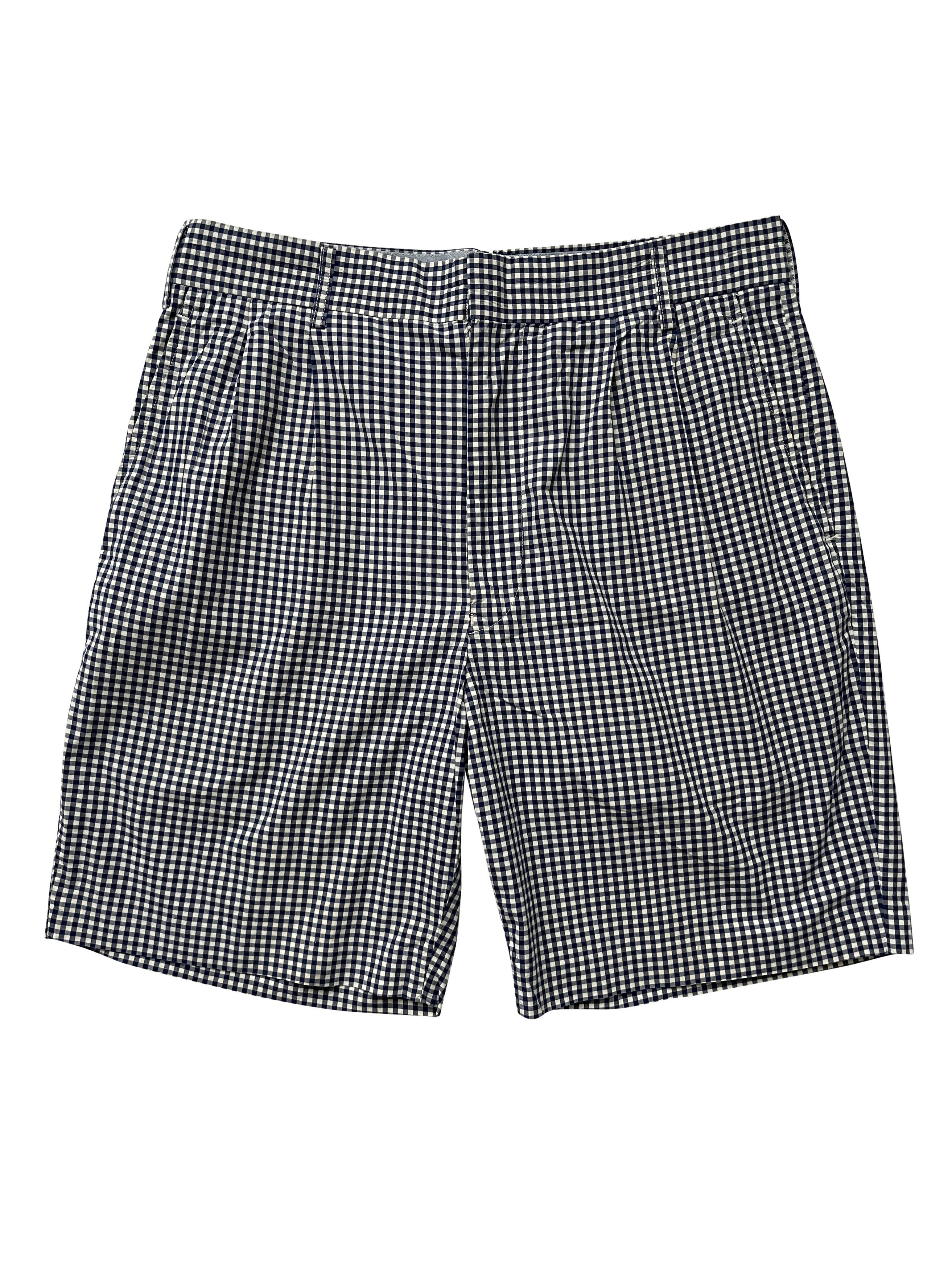 image of Comme Des Garcons x Junya Watanabe 2012 Junya Watanabe Cdg Blue Gingham Shorts in Blue/White (Size 