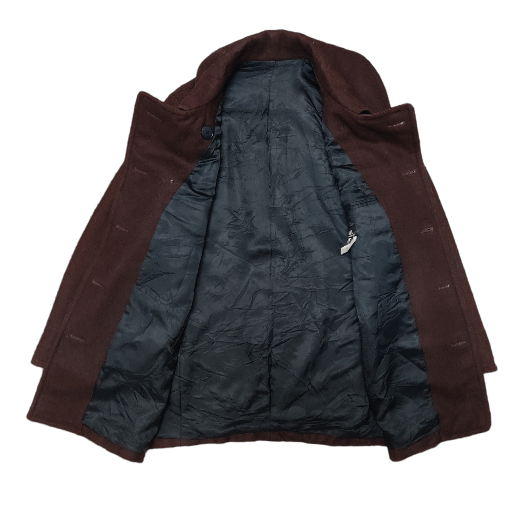 A.P.C. Vintage A.P.C. Wool Coat Double Breasted Brown Size US M / EU 48-50 / 2 - 4 Thumbnail