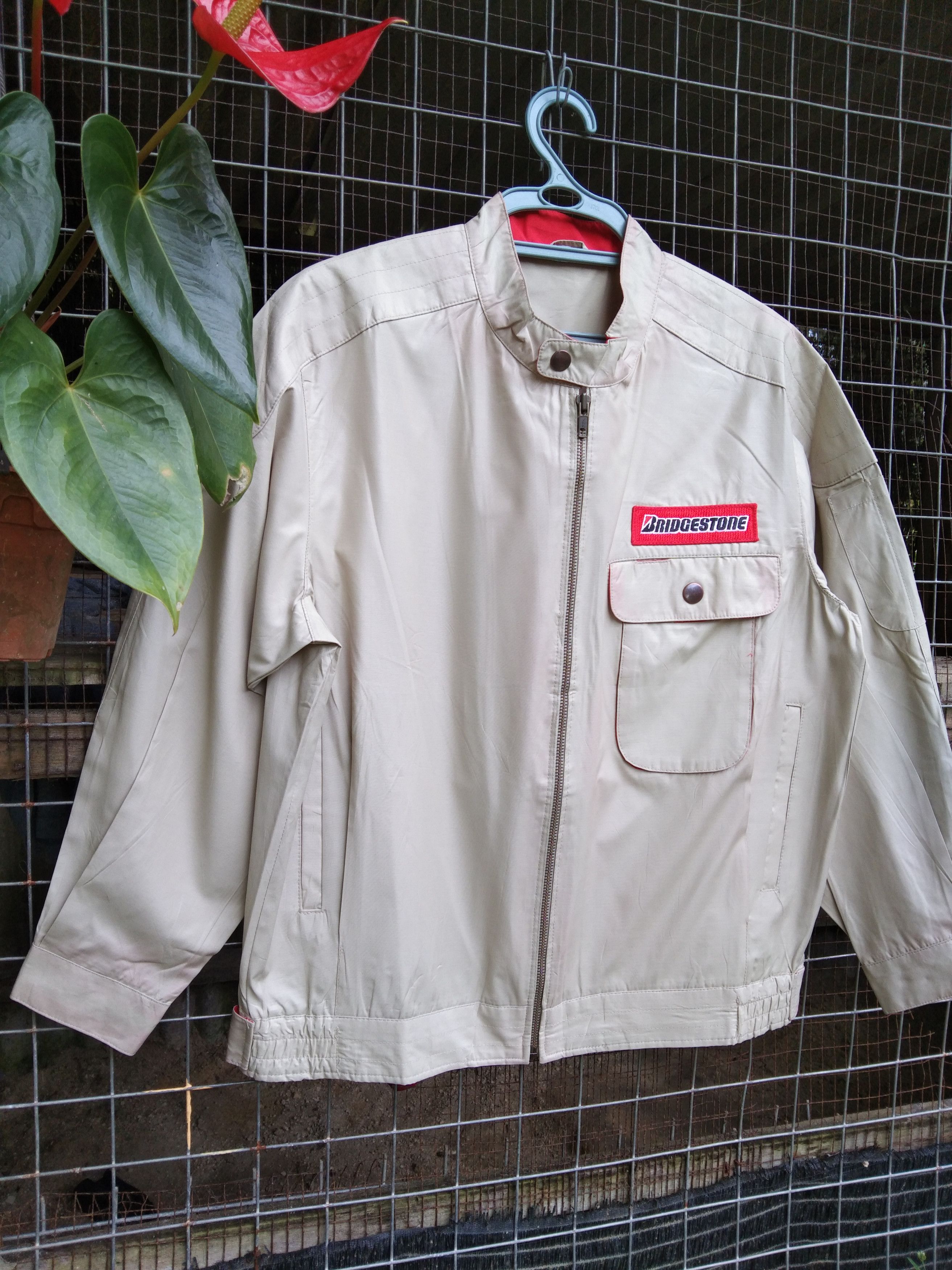 Japanese Brand × Vintage BRIDGESTONE NYLON LIGHT JACKET Size US L / EU 52-54 / 3 - 4 Thumbnail