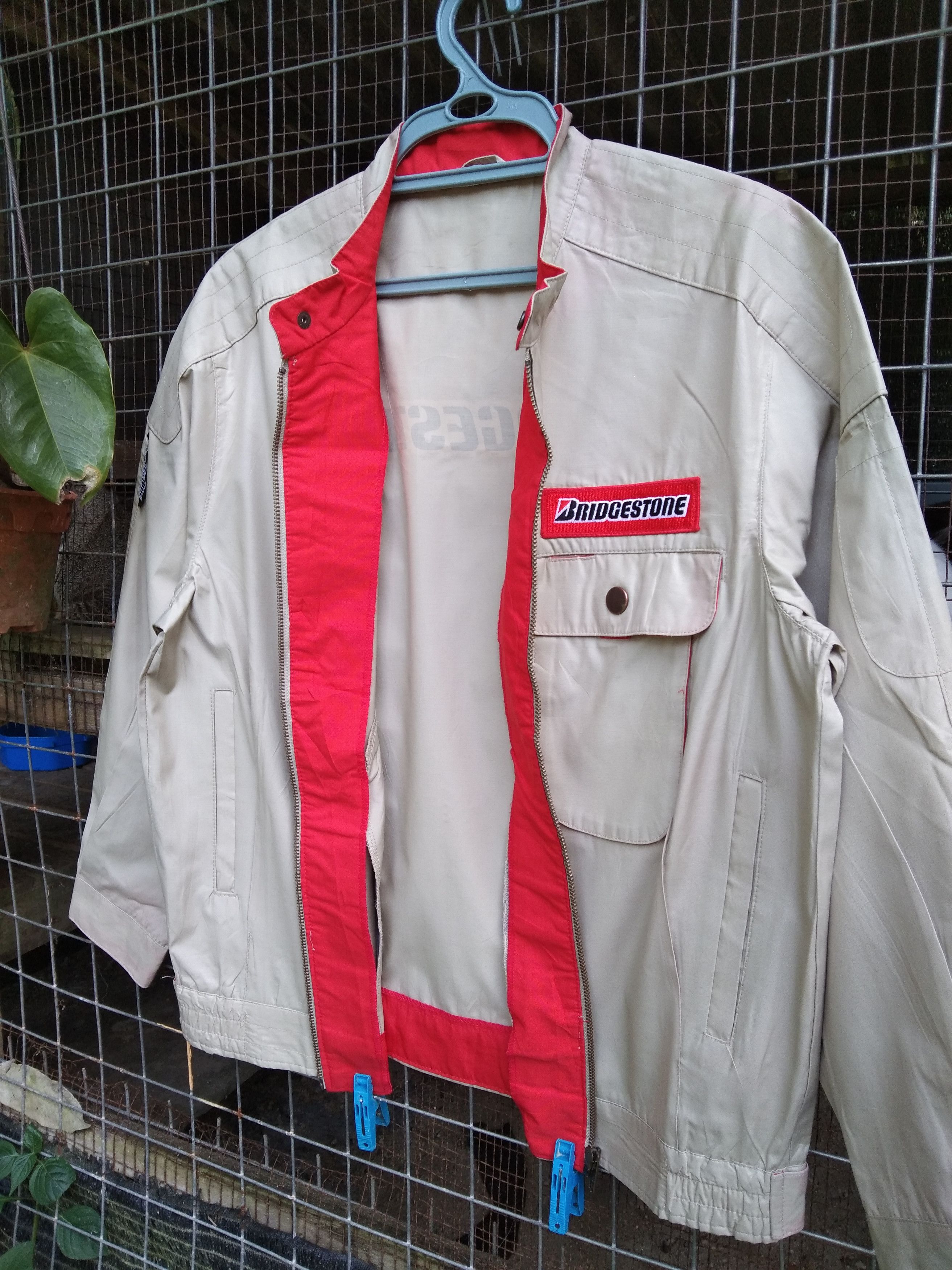 Japanese Brand × Vintage BRIDGESTONE NYLON LIGHT JACKET Size US L / EU 52-54 / 3 - 5 Thumbnail