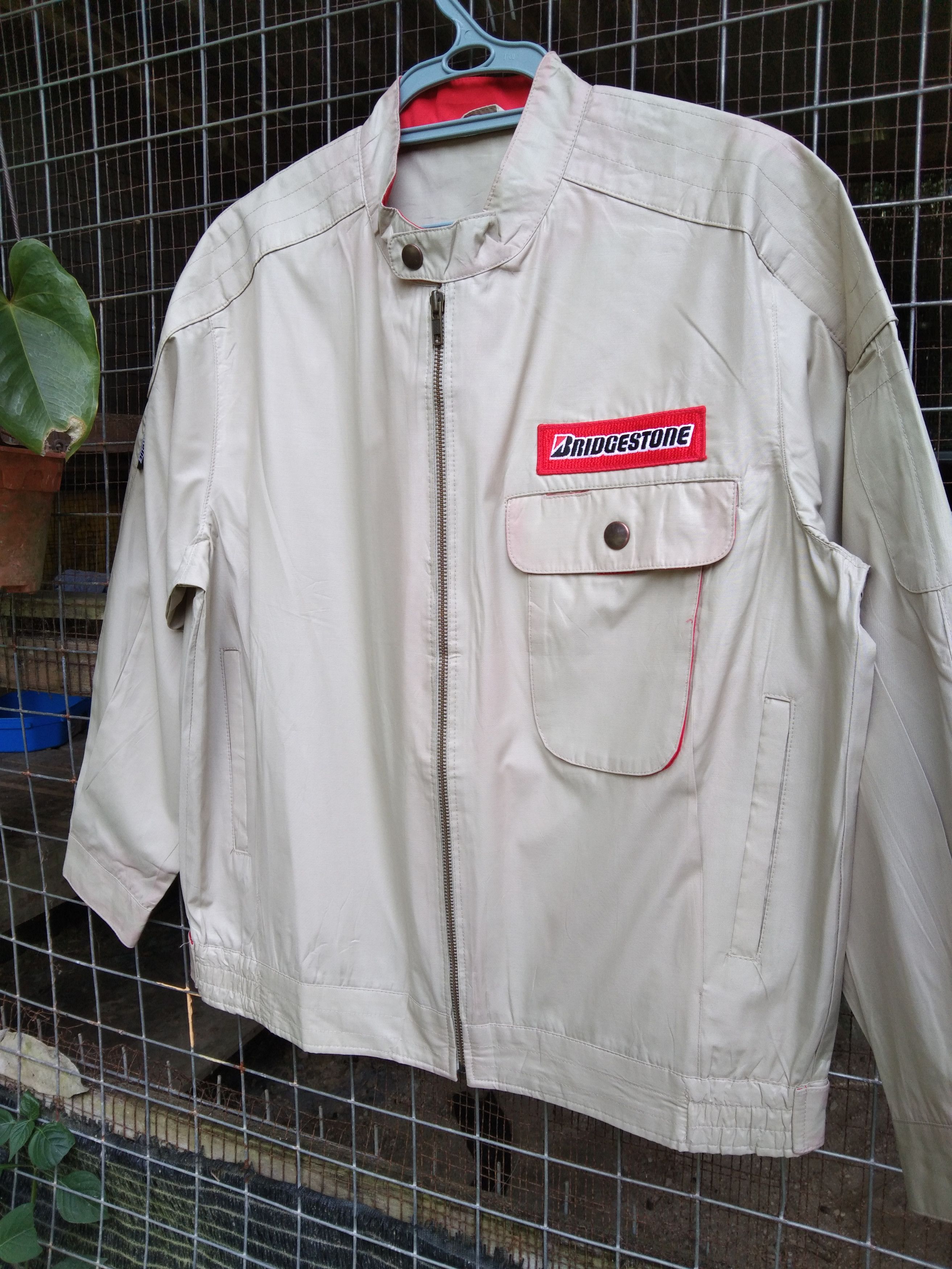 Japanese Brand × Vintage BRIDGESTONE NYLON LIGHT JACKET Size US L / EU 52-54 / 3 - 3 Thumbnail
