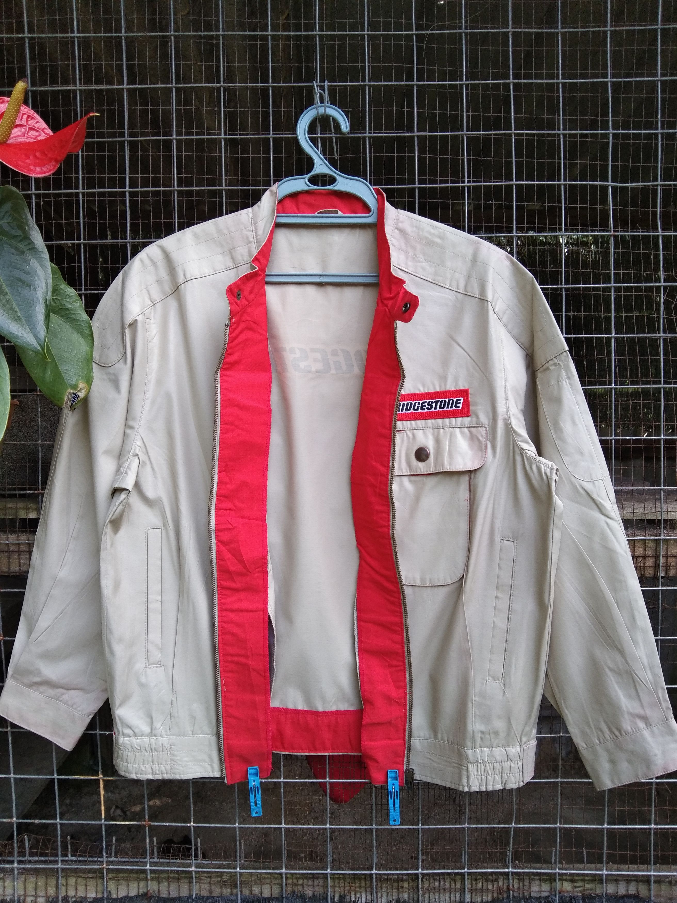 Japanese Brand × Vintage BRIDGESTONE NYLON LIGHT JACKET Size US L / EU 52-54 / 3 - 1 Thumbnail