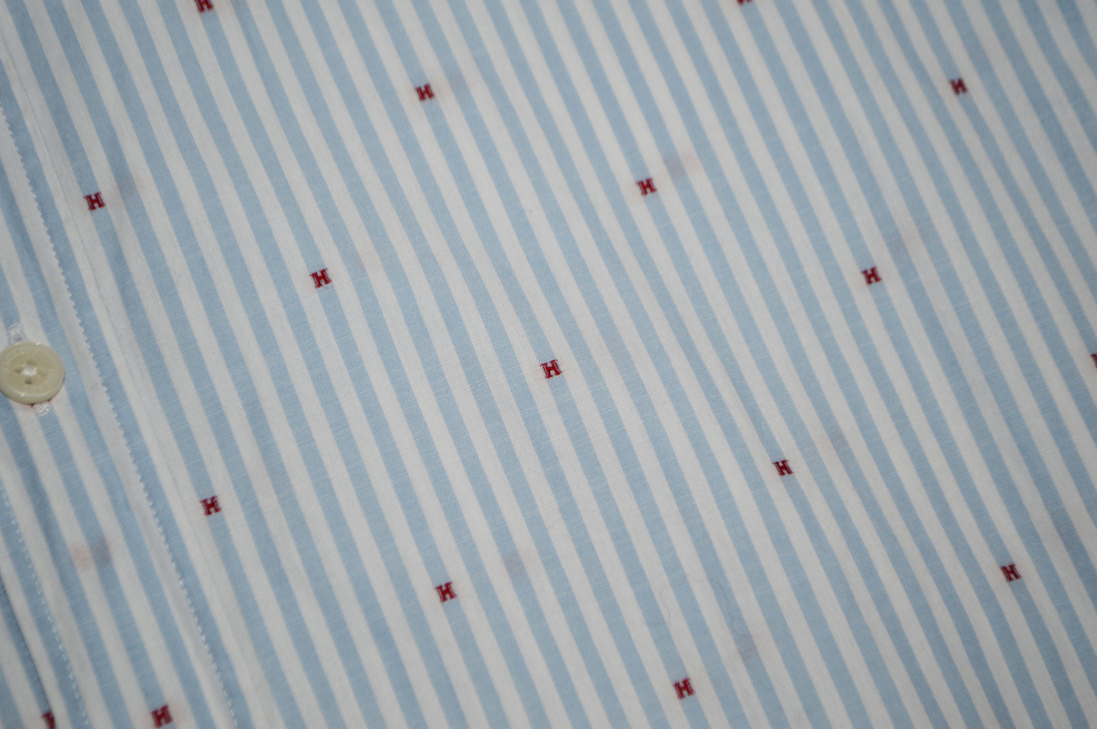 Hackett Hackett London Blue Striped Cotton Shirt Size US L / EU 52-54 / 3 - 3 Thumbnail