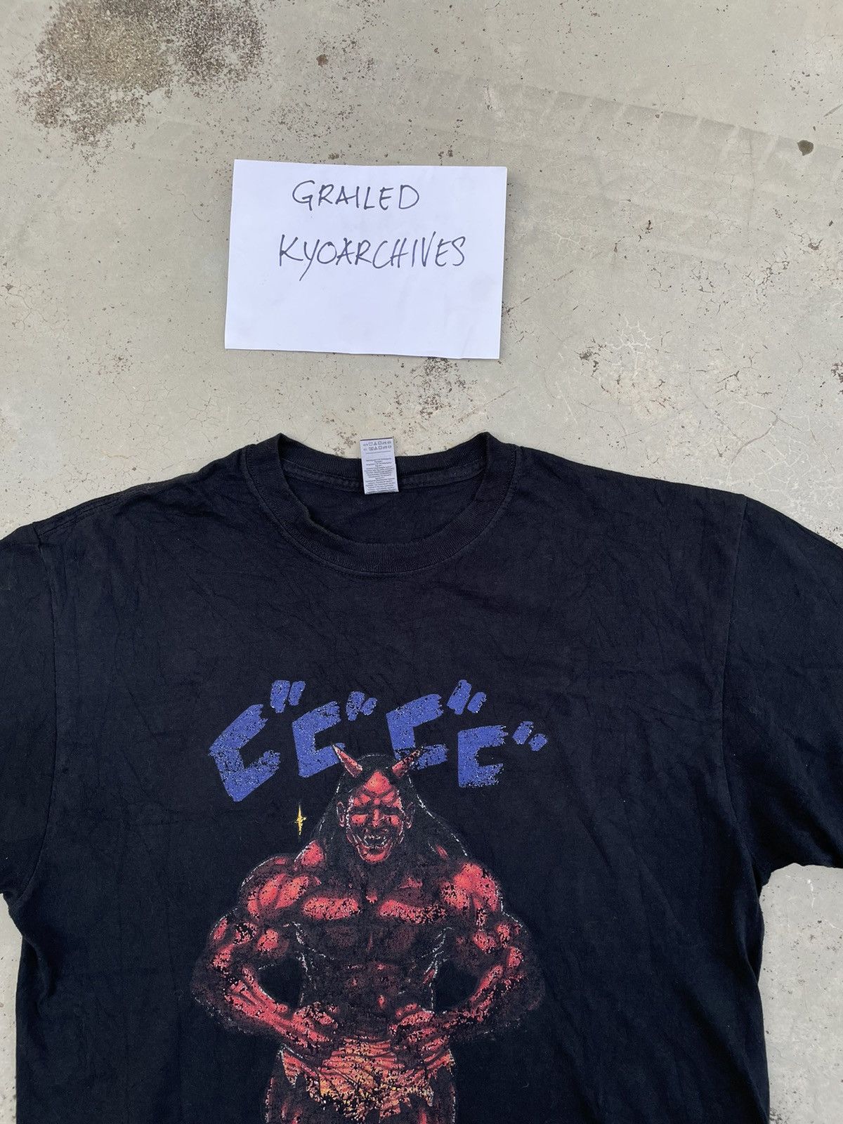 Gildan × Japanese Brand × Vintage Y2K JAPANESE YAKUZA BLACK TEE Size US L / EU 52-54 / 3 - 2 Thumbnail
