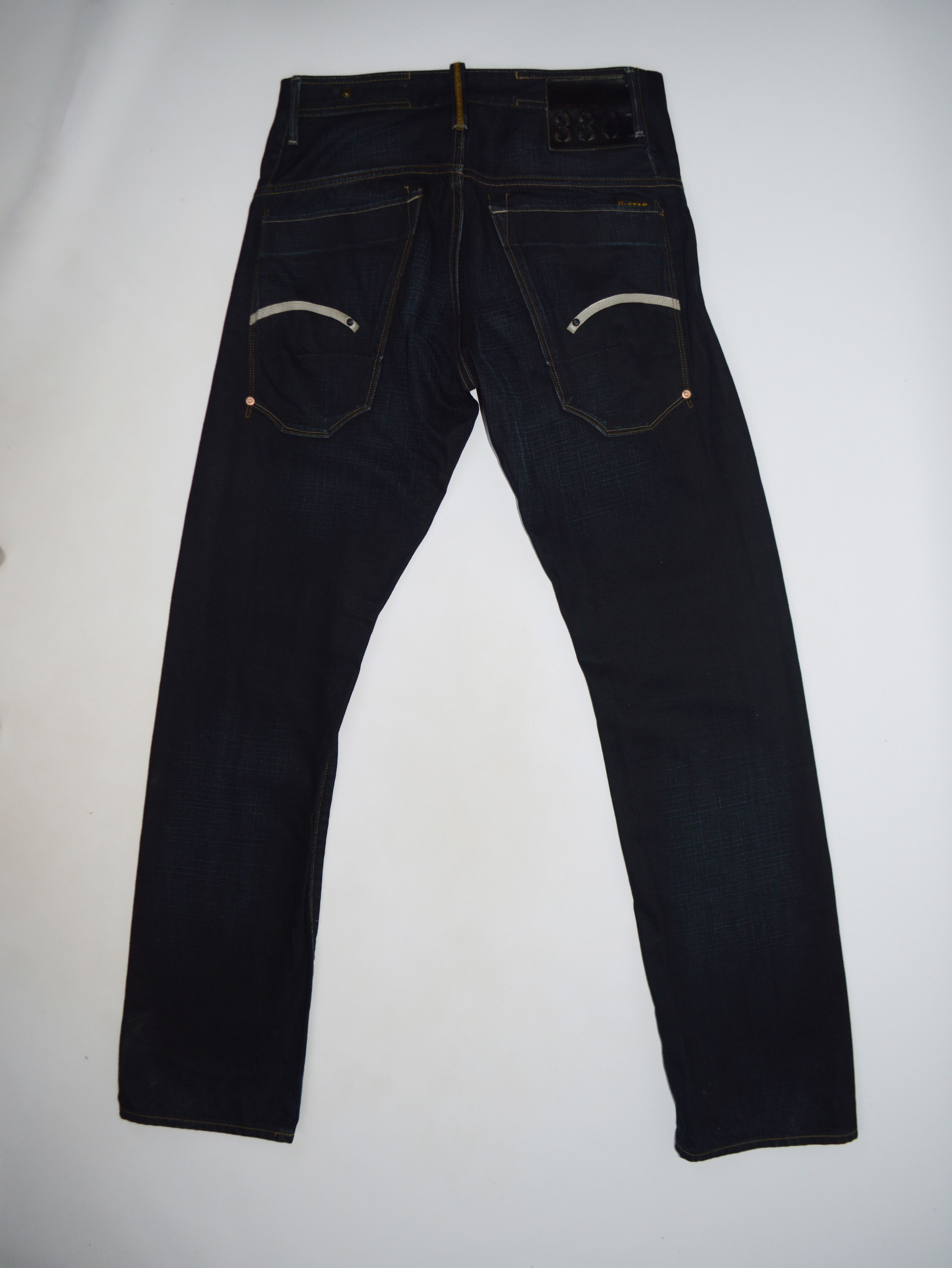G-Star G-Star Raw 3301 Structor Straight Black Denim Jeans Size US 30 / EU 46 - 9 Thumbnail