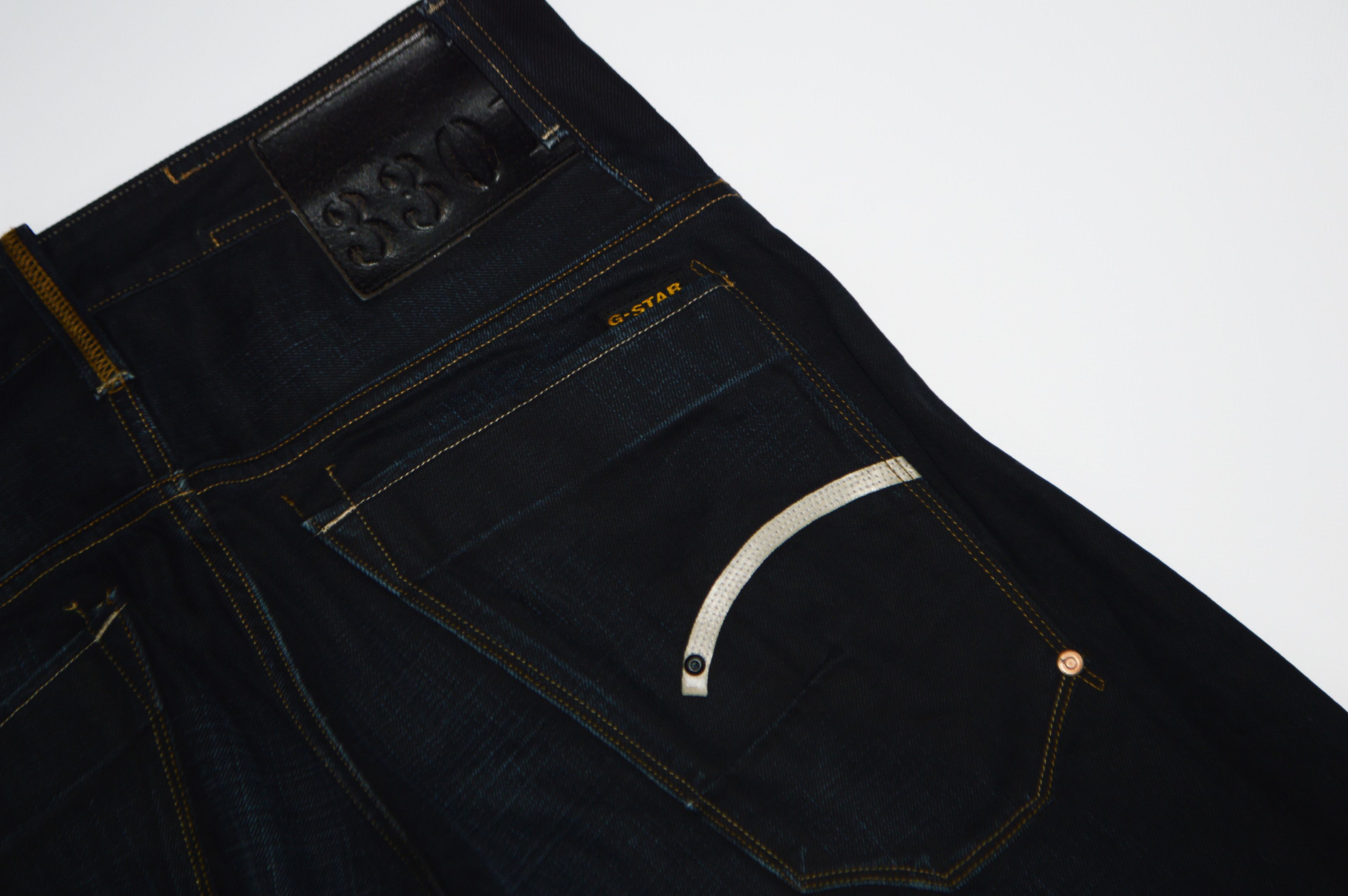 G-Star G-Star Raw 3301 Structor Straight Black Denim Jeans Size US 30 / EU 46 - 11 Thumbnail