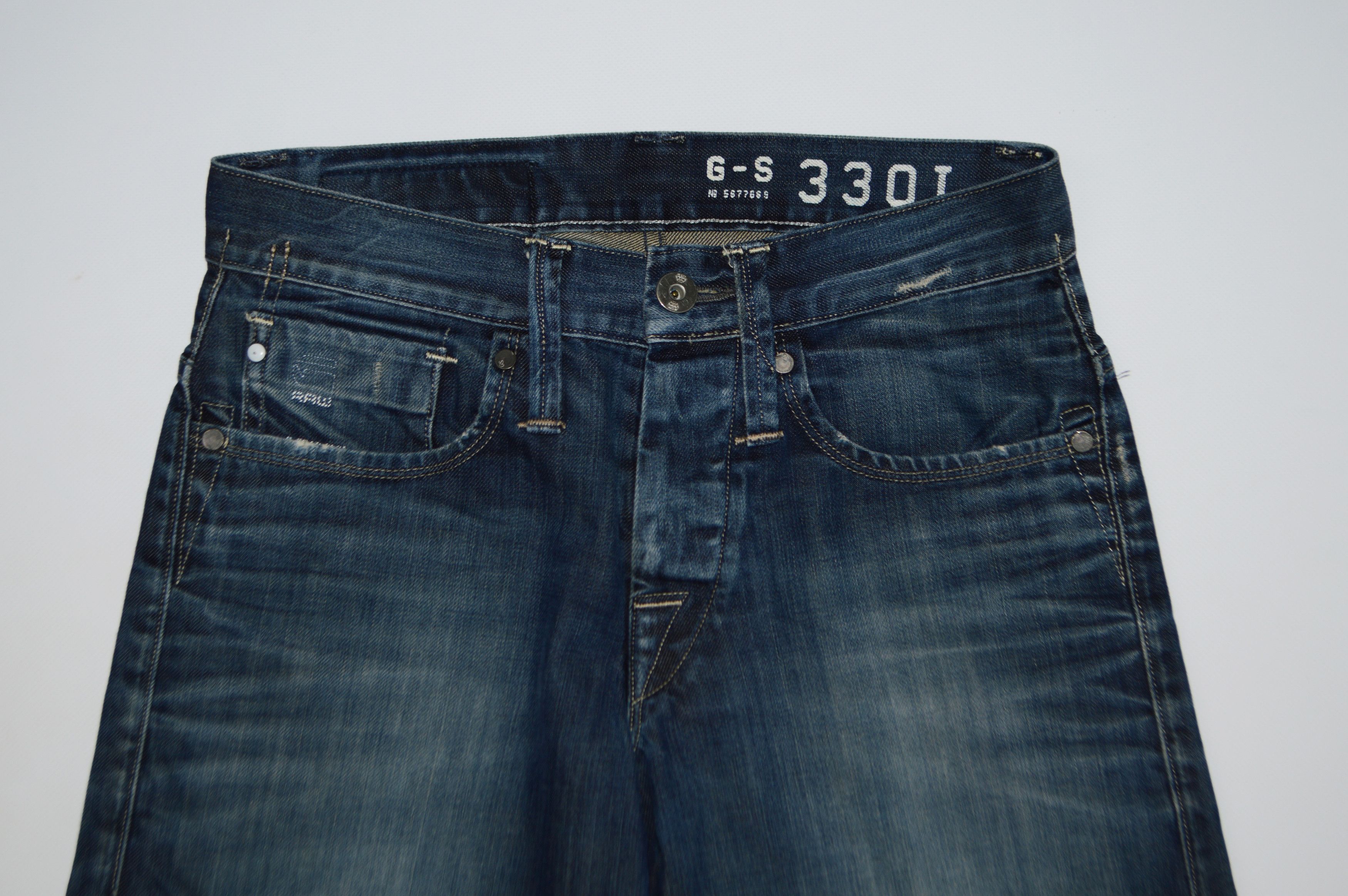 G-Star G-Star Raw 3301 Victor Straight Jeans Size US 29 - 2 Thumbnail