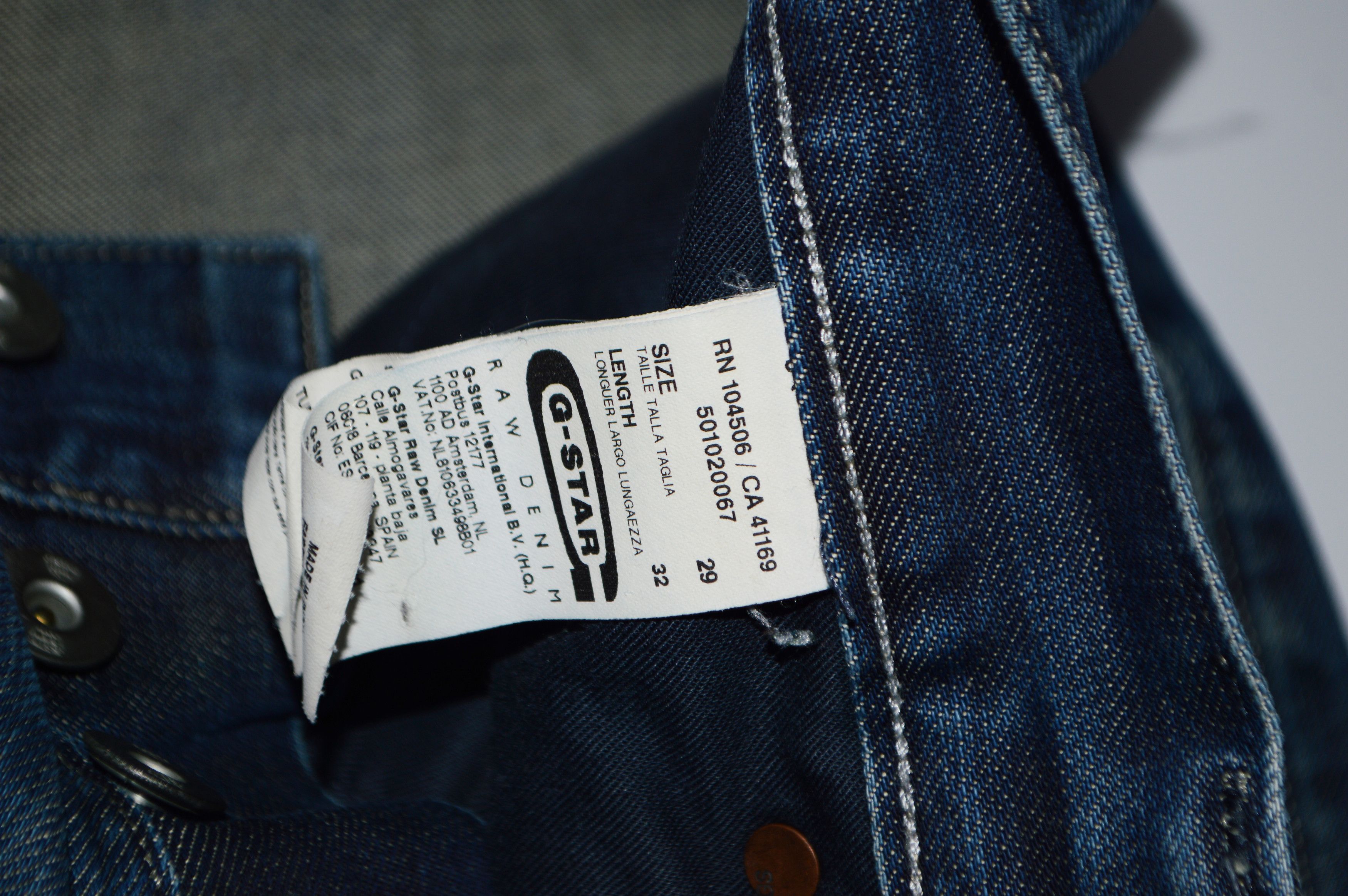 G-Star G-Star Raw 3301 Victor Straight Jeans Size US 29 - 7 Thumbnail