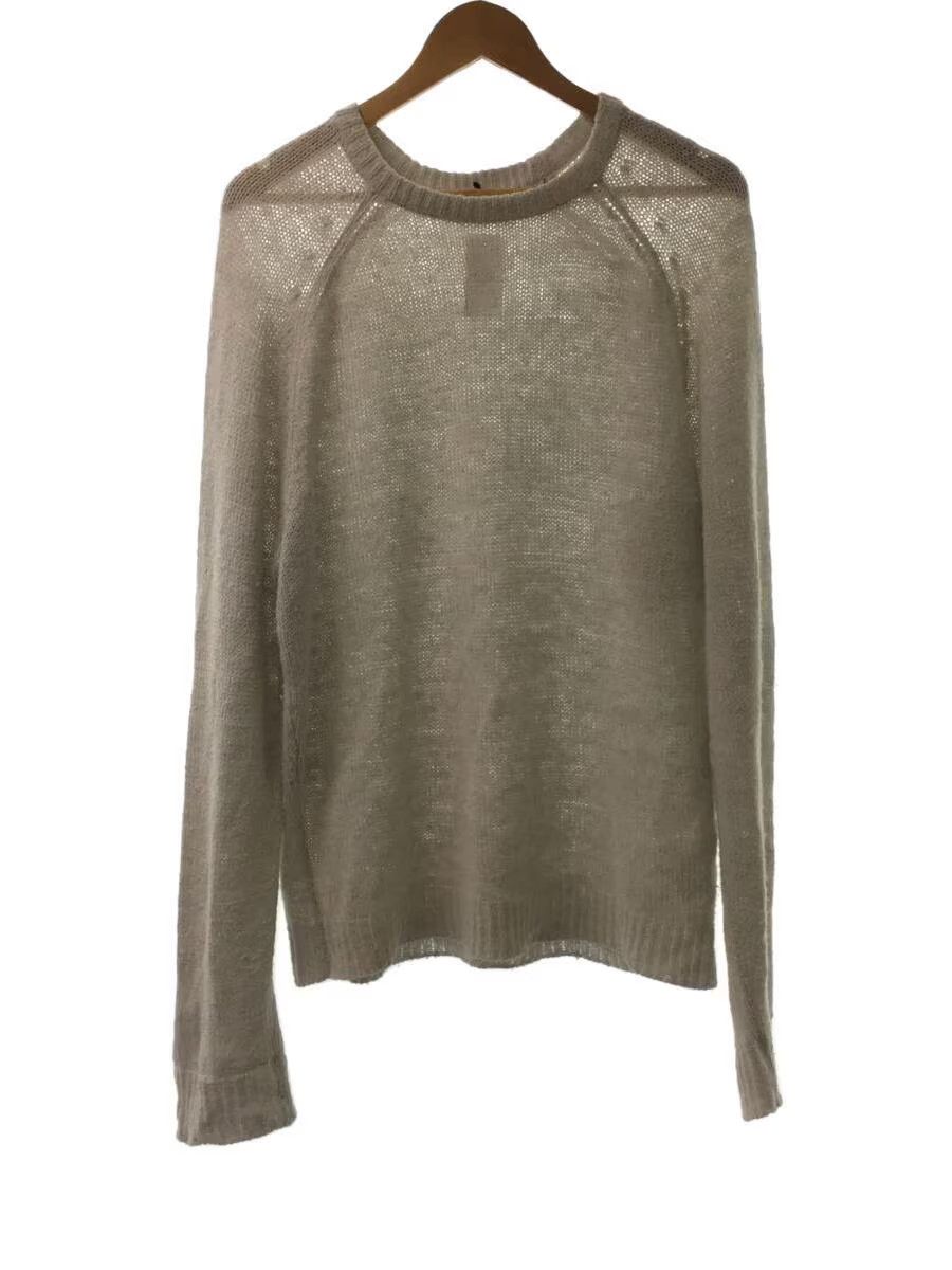 image of Our Legacy Chunky Raglan Linen Knit Sweater in Grey, Men's (Size Small)