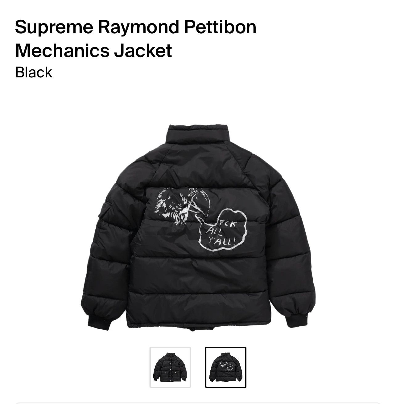 Supreme Supreme Raymond Pettibon Mechanics Jacket | Grailed