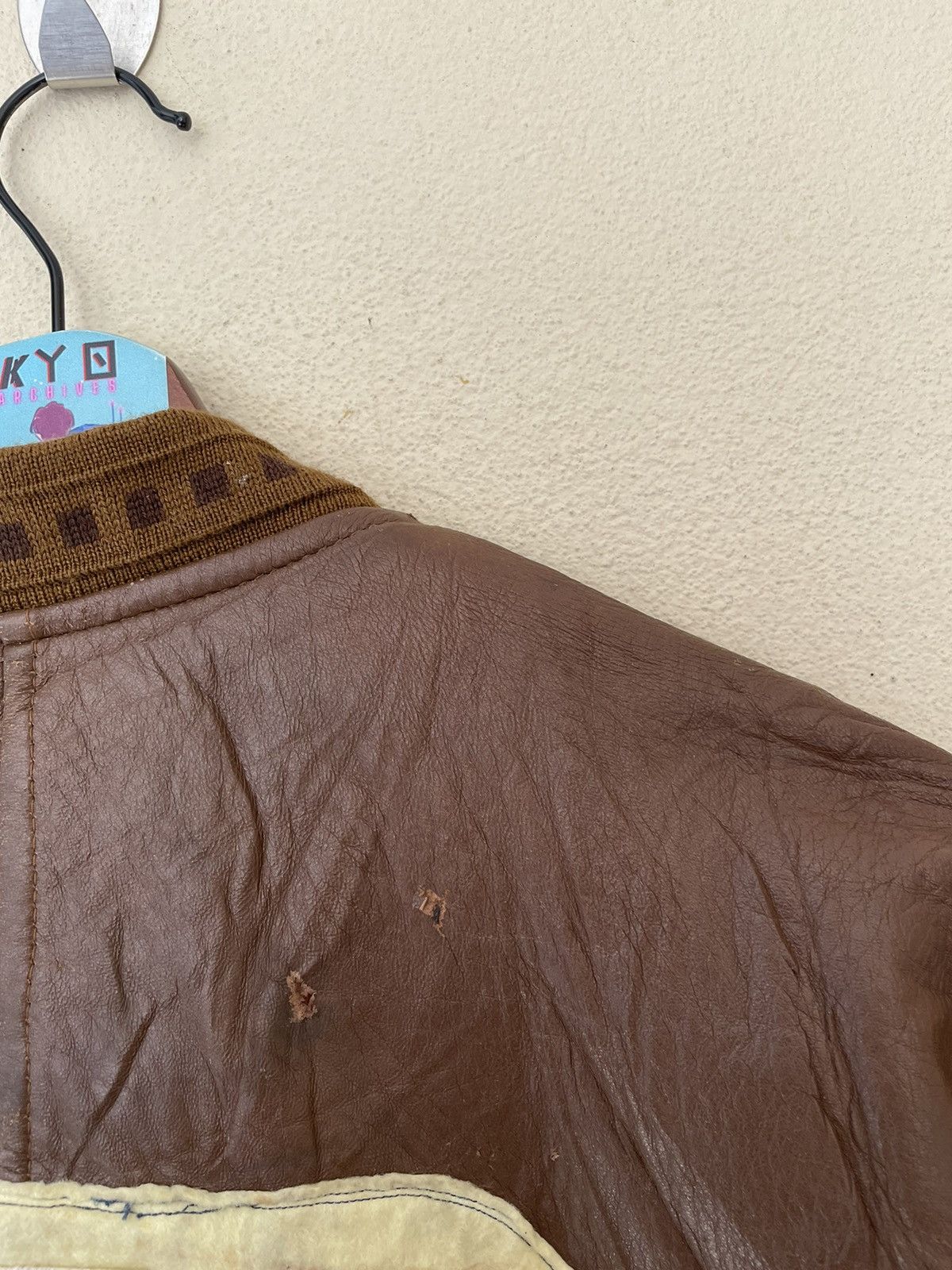 BMW × Honda × Vintage VTG RACING TEAM SYDNEY POLICE LEATHER CARDIGAN JACKET Size US M / EU 48-50 / 2 - 10 Thumbnail