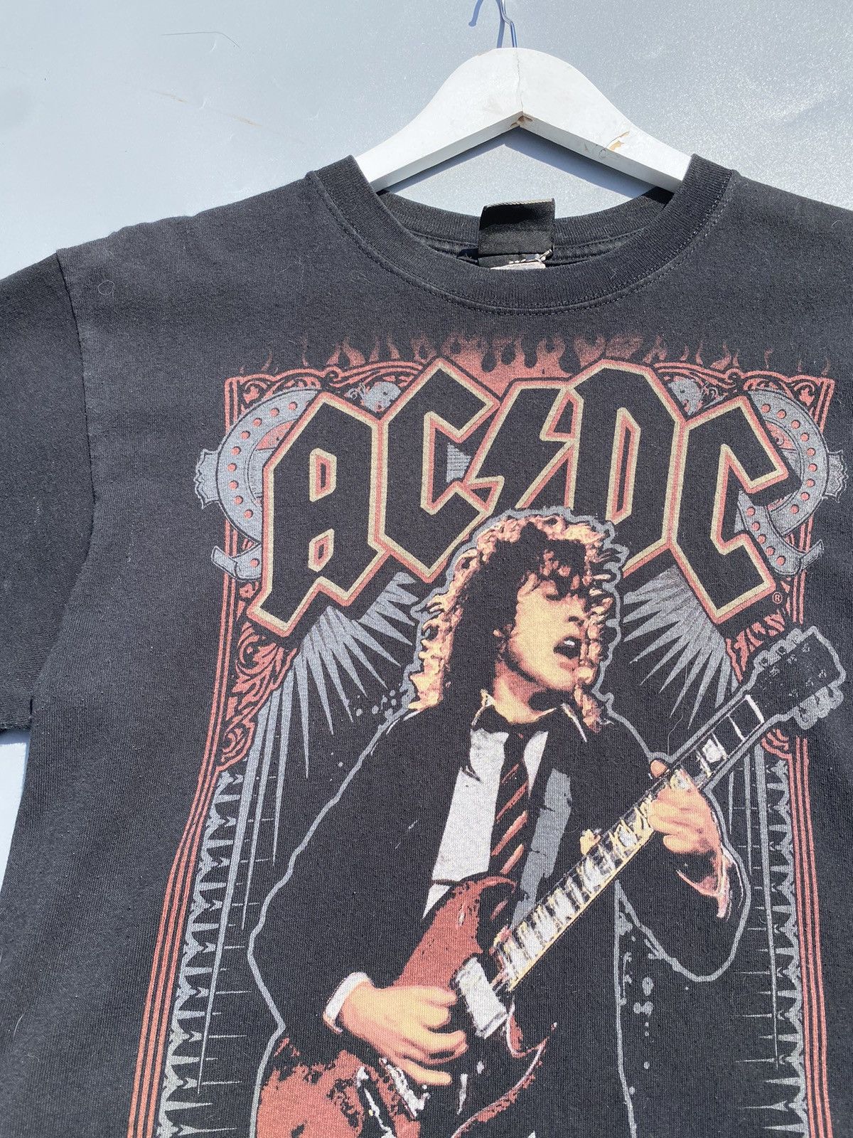 AC/DC Vintage 2000s Ac Dc Highway To Hell Liquid Blue Tag Tee Size US M / EU 48-50 / 2 - 3 Thumbnail