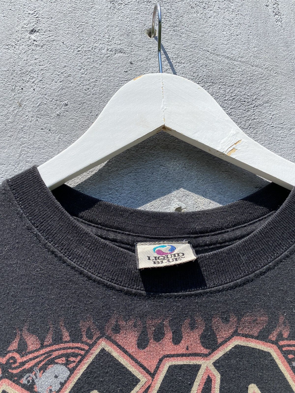 AC/DC Vintage 2000s Ac Dc Highway To Hell Liquid Blue Tag Tee Size US M / EU 48-50 / 2 - 4 Thumbnail