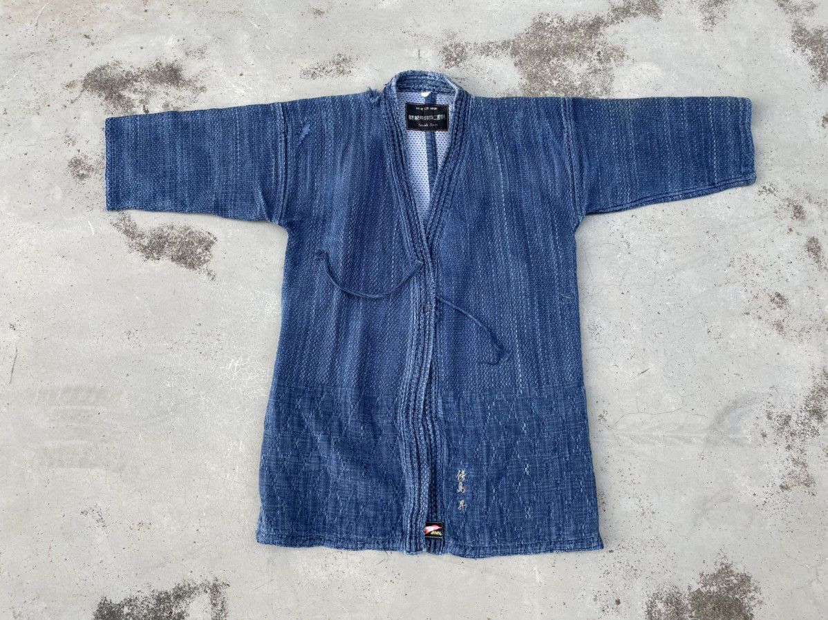 Indigo × Japanese Brand VINTAGE DISSTRESSED JAPANESE NORAGI KIMONOS Size US L / EU 52-54 / 3 - 2 Thumbnail