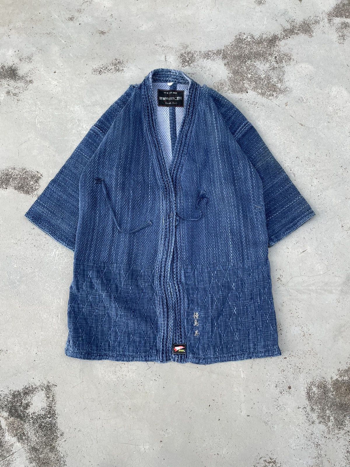 Indigo × Japanese Brand VINTAGE DISSTRESSED JAPANESE NORAGI KIMONOS Size US L / EU 52-54 / 3 - 1 Thumbnail