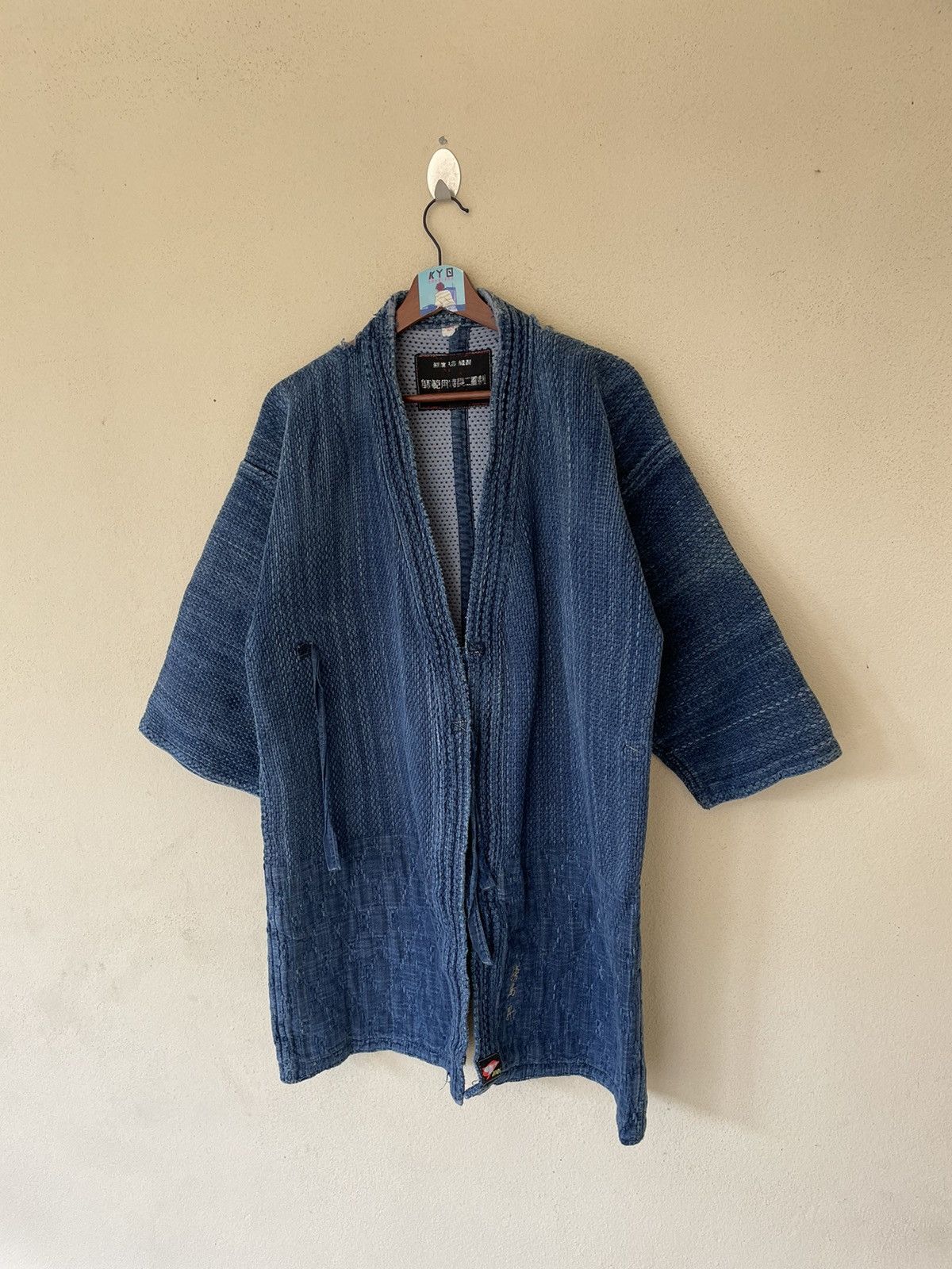 Indigo × Japanese Brand VINTAGE DISSTRESSED JAPANESE NORAGI KIMONOS Size US L / EU 52-54 / 3 - 4 Thumbnail