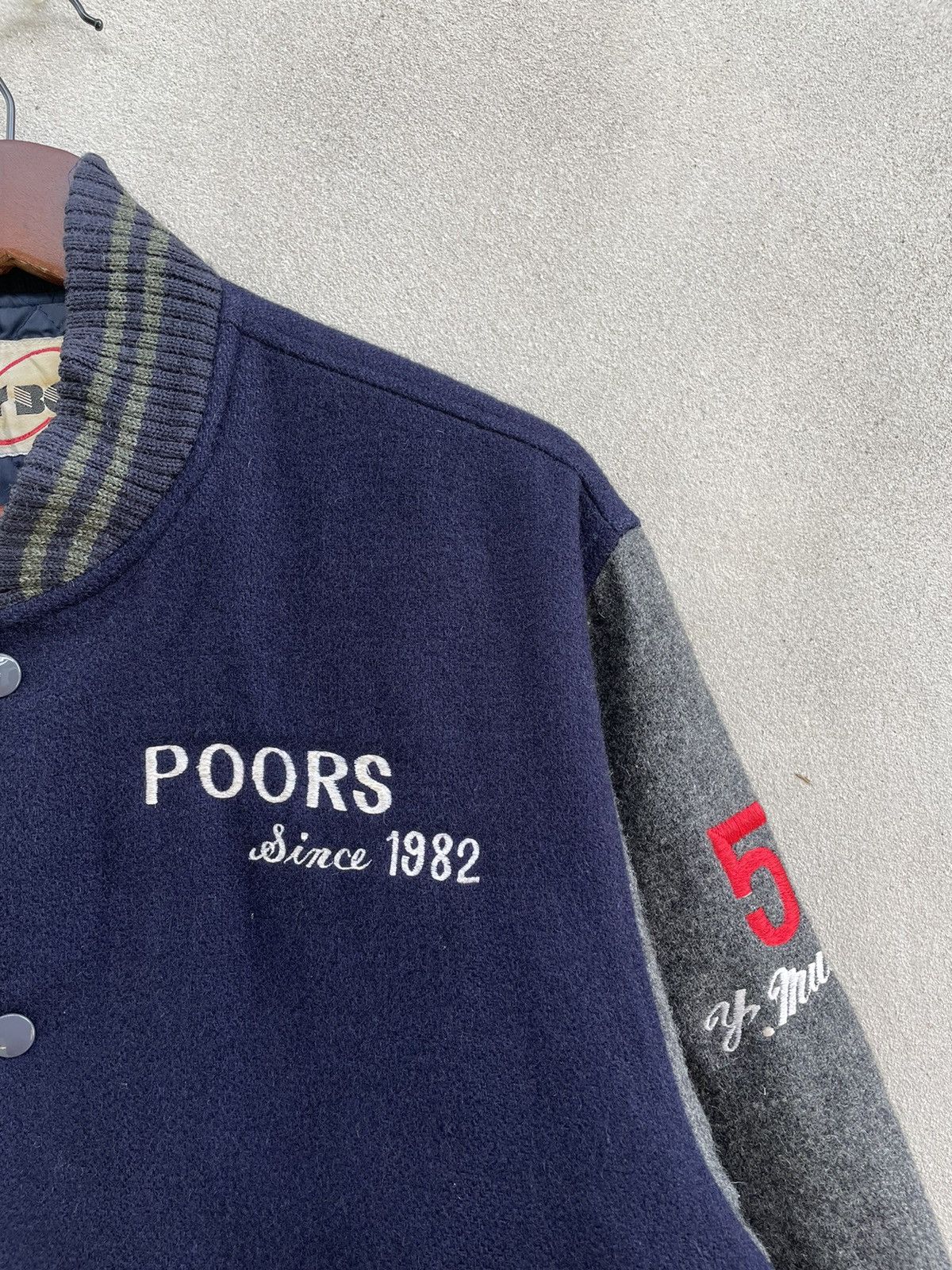 Japanese Brand VINTAGE POORS SINCE 1982 STADIUM JUMPER Size US L / EU 52-54 / 3 - 5 Thumbnail