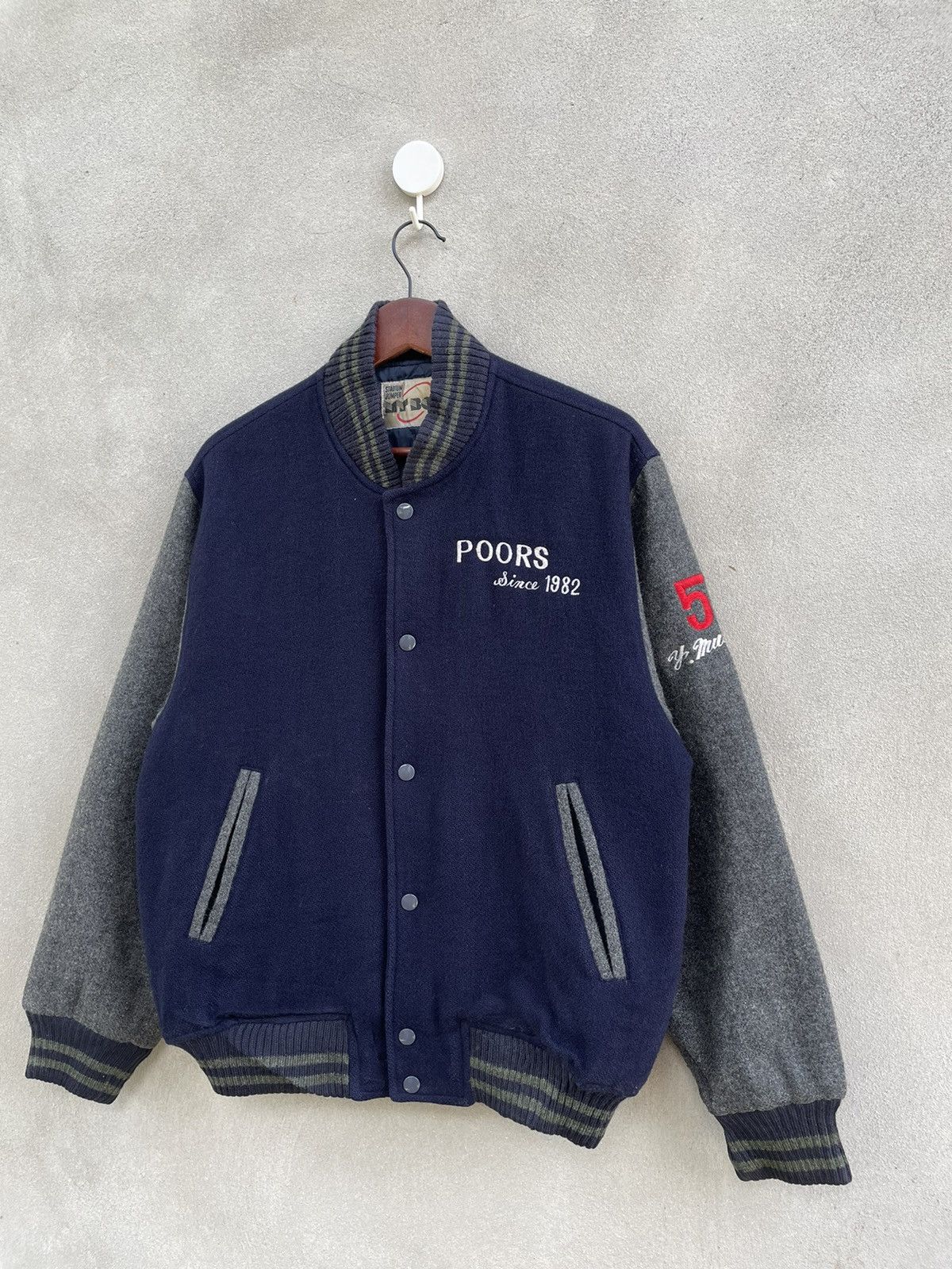 Japanese Brand VINTAGE POORS SINCE 1982 STADIUM JUMPER Size US L / EU 52-54 / 3 - 3 Thumbnail