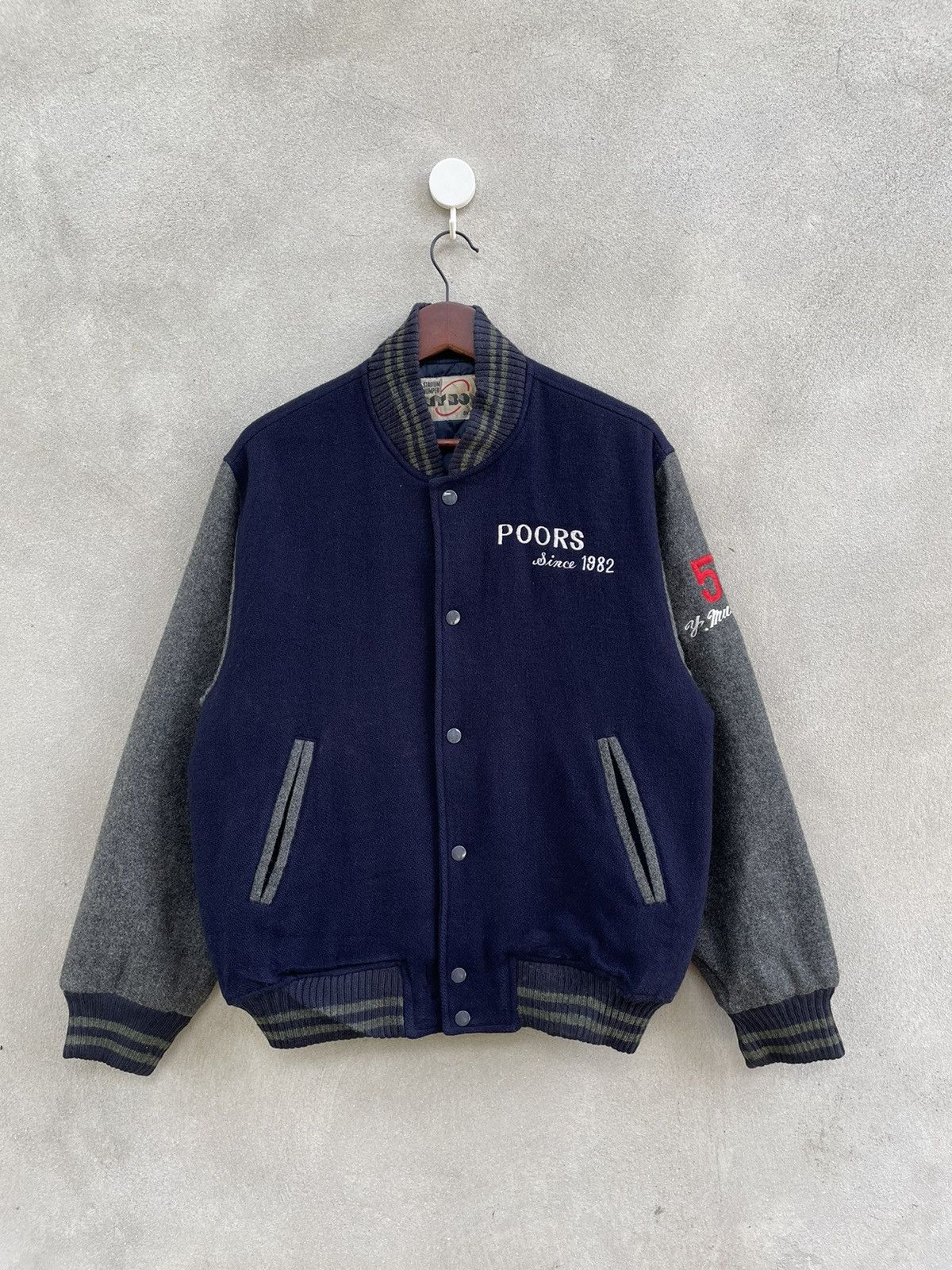 Japanese Brand VINTAGE POORS SINCE 1982 STADIUM JUMPER Size US L / EU 52-54 / 3 - 2 Thumbnail