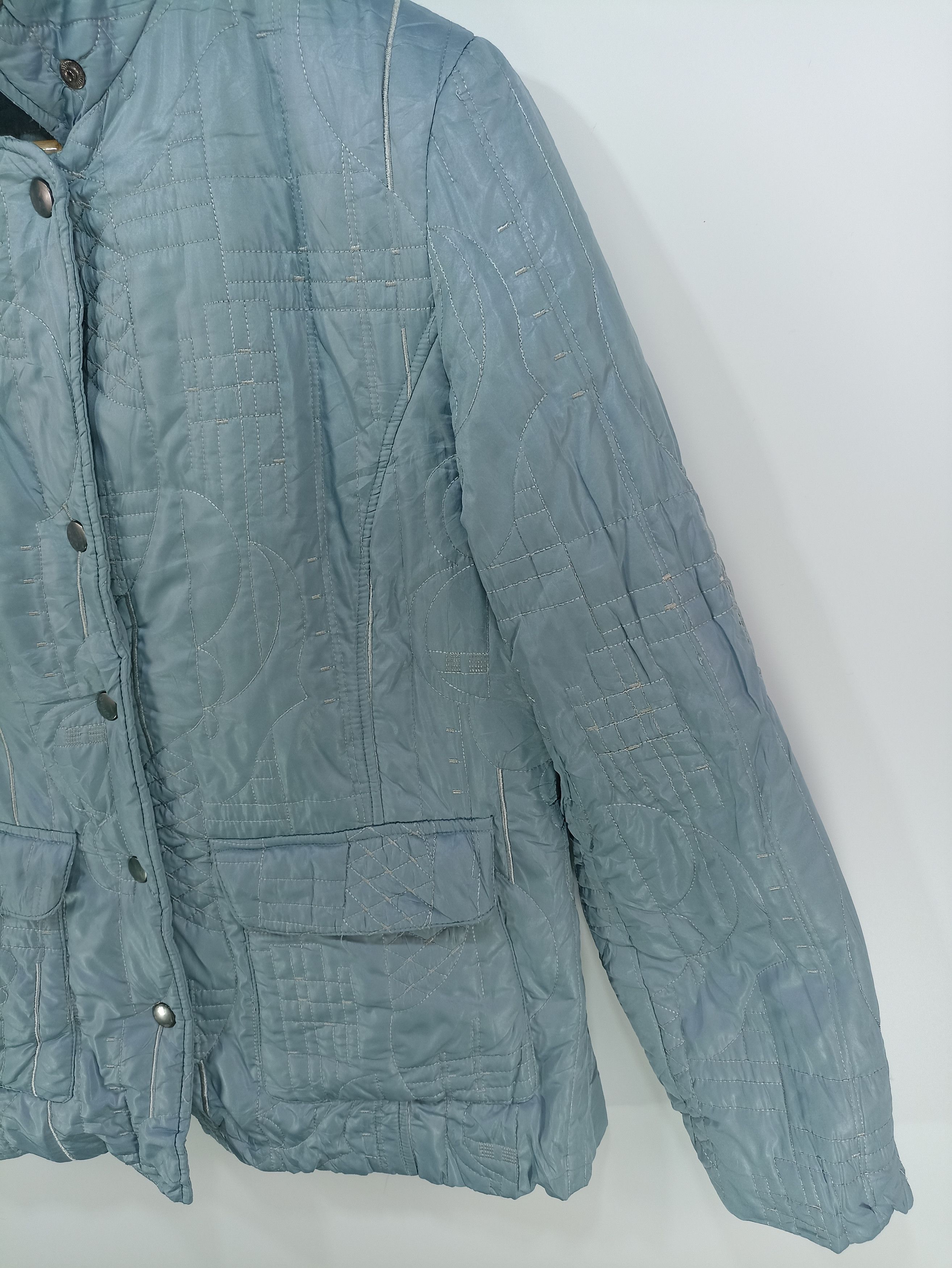 Japanese Brand × Vintage Vintage Three Flora Embroidered Stitching Jacket Size M / US 6-8 / IT 42-44 - 3 Thumbnail