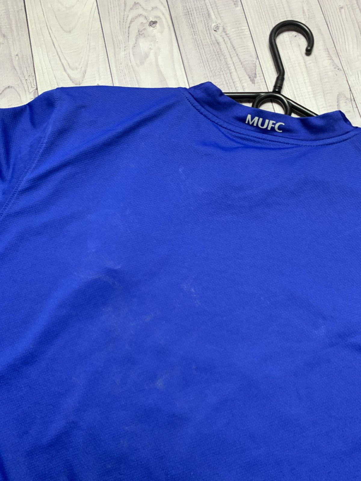 Nike × Vintage Vintage Nike Manchester United Nike blue away Size US L / EU 52-54 / 3 - 10 Thumbnail