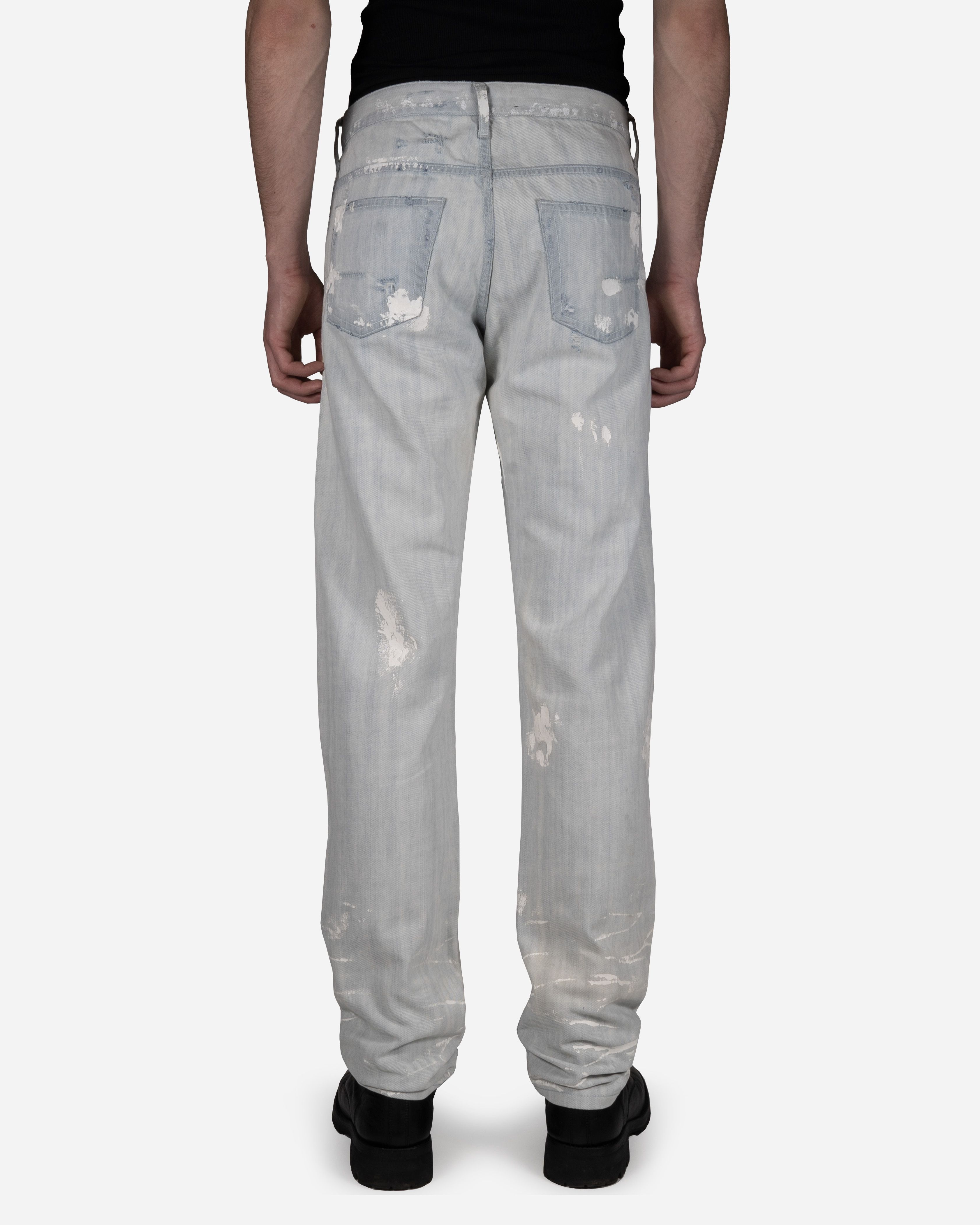 Pre-owned Dior Homme Washed Painter Jeans In Blue