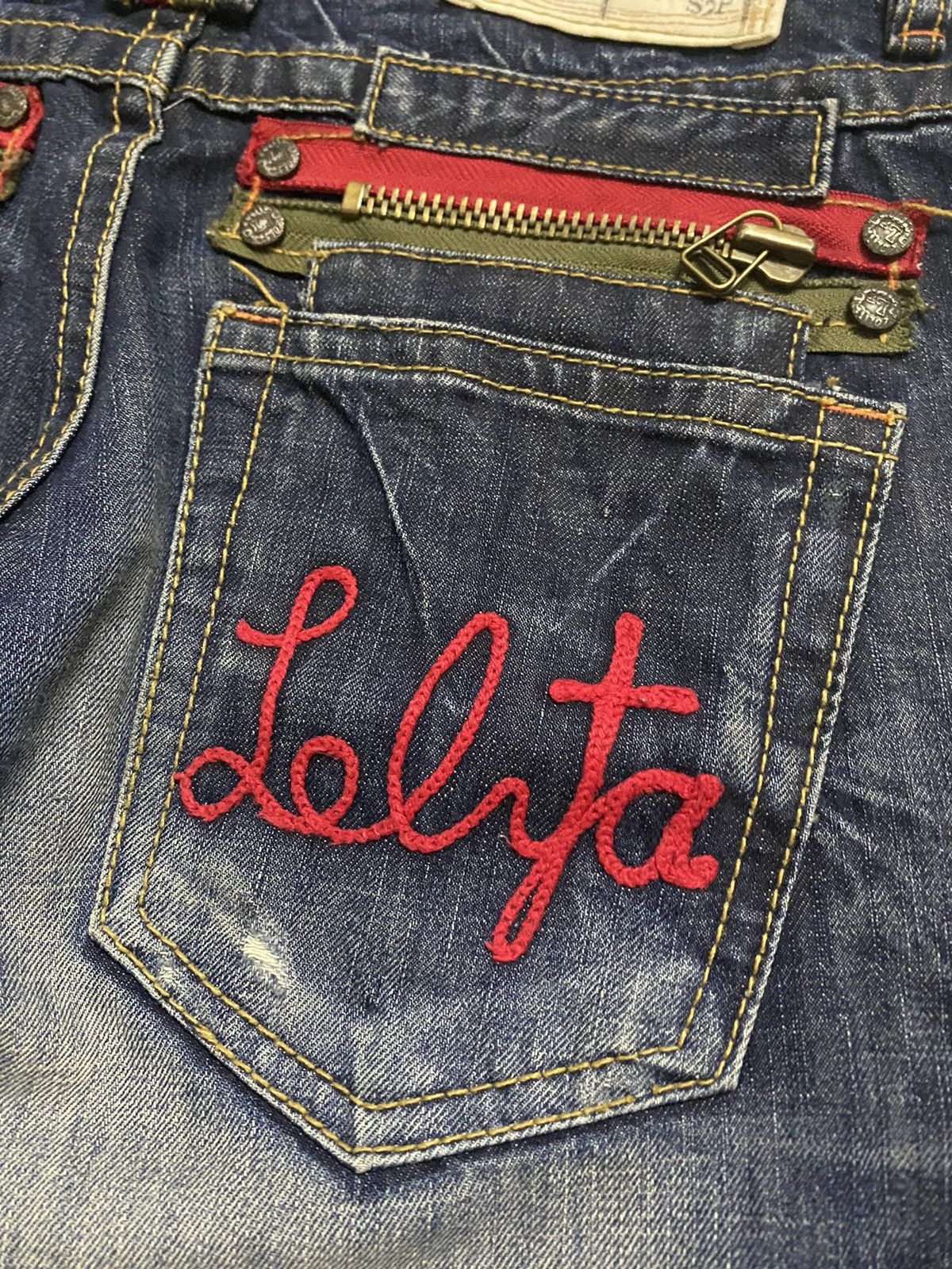 Hysteric Glamour 💥Japanese Fashion Lolita Yoshitomo Nara Distressed Denim Size US 32 / EU 48 - 7 Thumbnail
