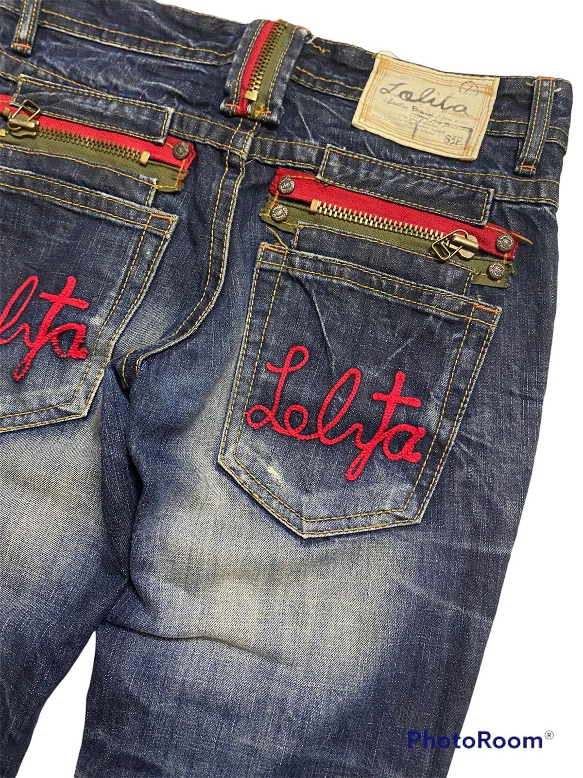 Hysteric Glamour 💥Japanese Fashion Lolita Yoshitomo Nara Distressed Denim Size US 32 / EU 48 - 2 Thumbnail