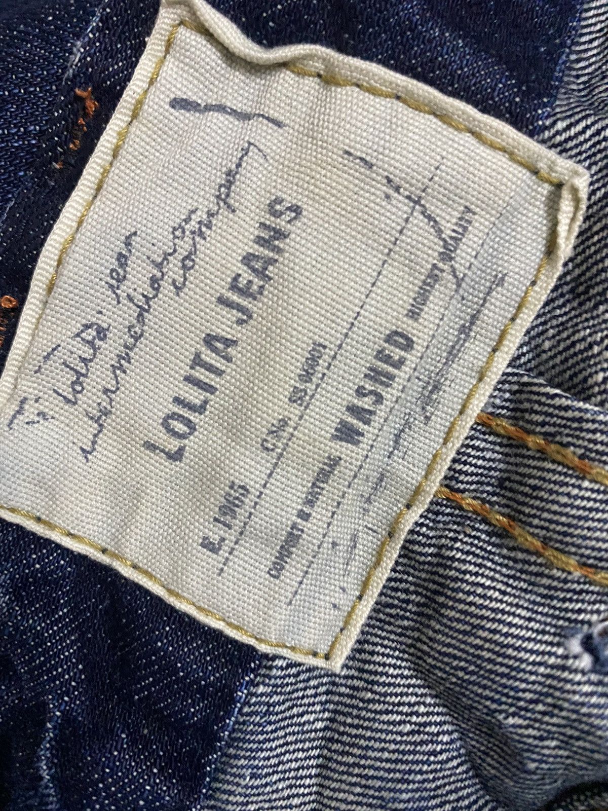 Hysteric Glamour 💥Japanese Fashion Lolita Yoshitomo Nara Distressed Denim Size US 32 / EU 48 - 9 Thumbnail