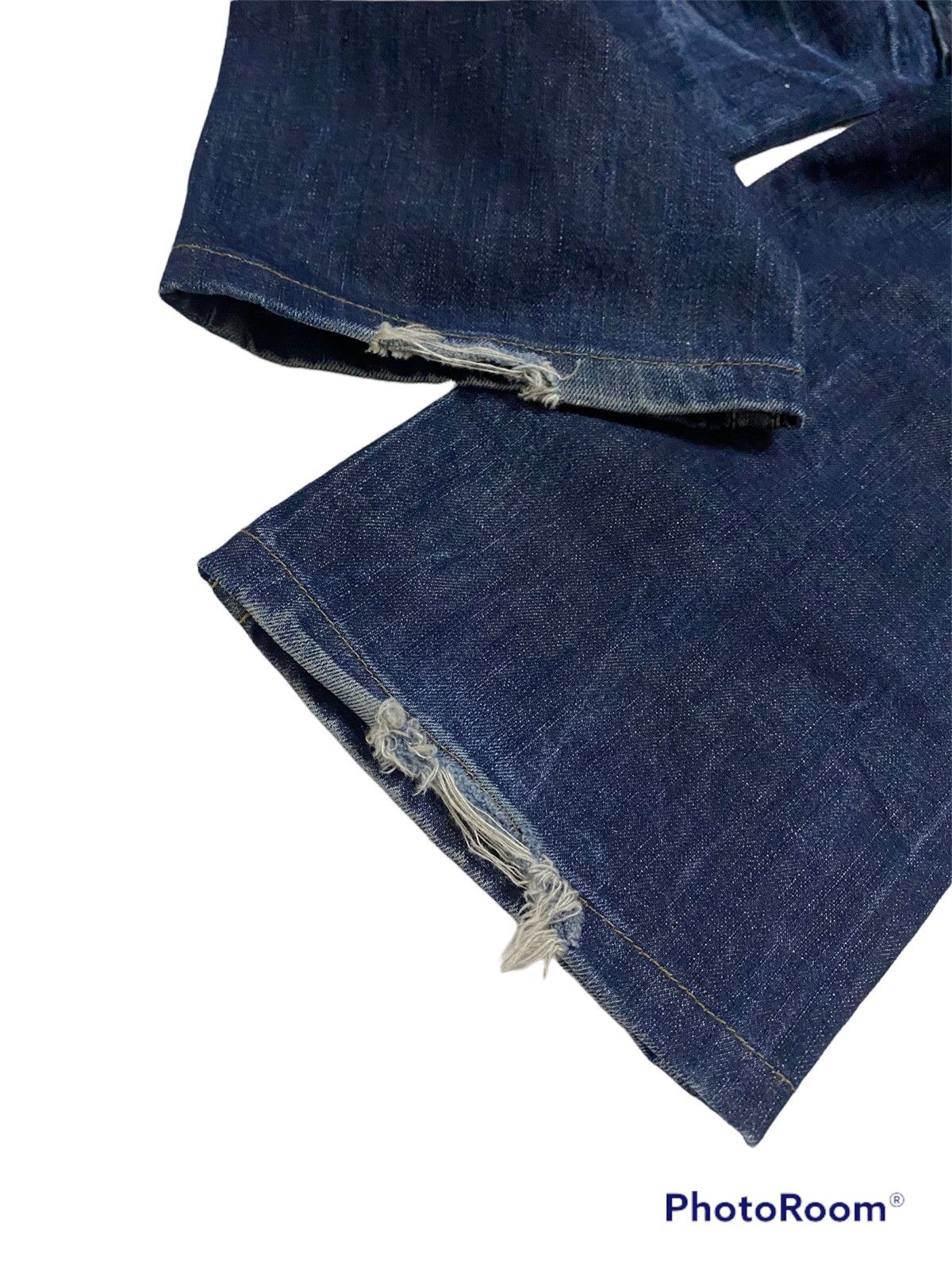 Hysteric Glamour 💥Japanese Fashion Lolita Yoshitomo Nara Distressed Denim Size US 32 / EU 48 - 8 Thumbnail