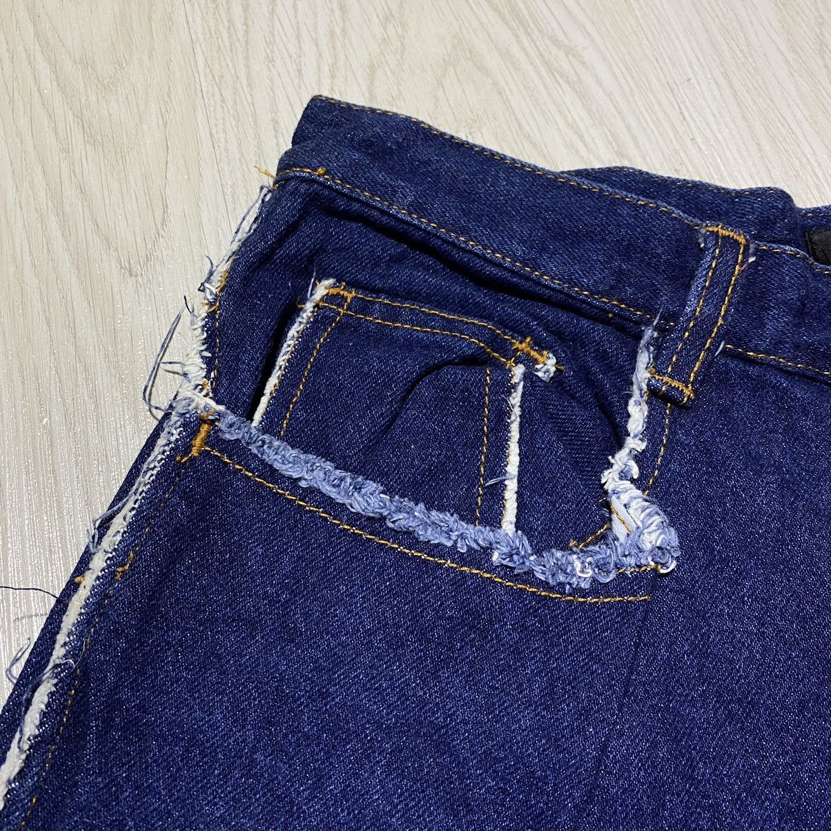 If Six Was Nine × Le Grande Bleu (L.G.B.) Amore Pure Distressed Unfinished Wide Denim Pants Size 37" - 8 Thumbnail