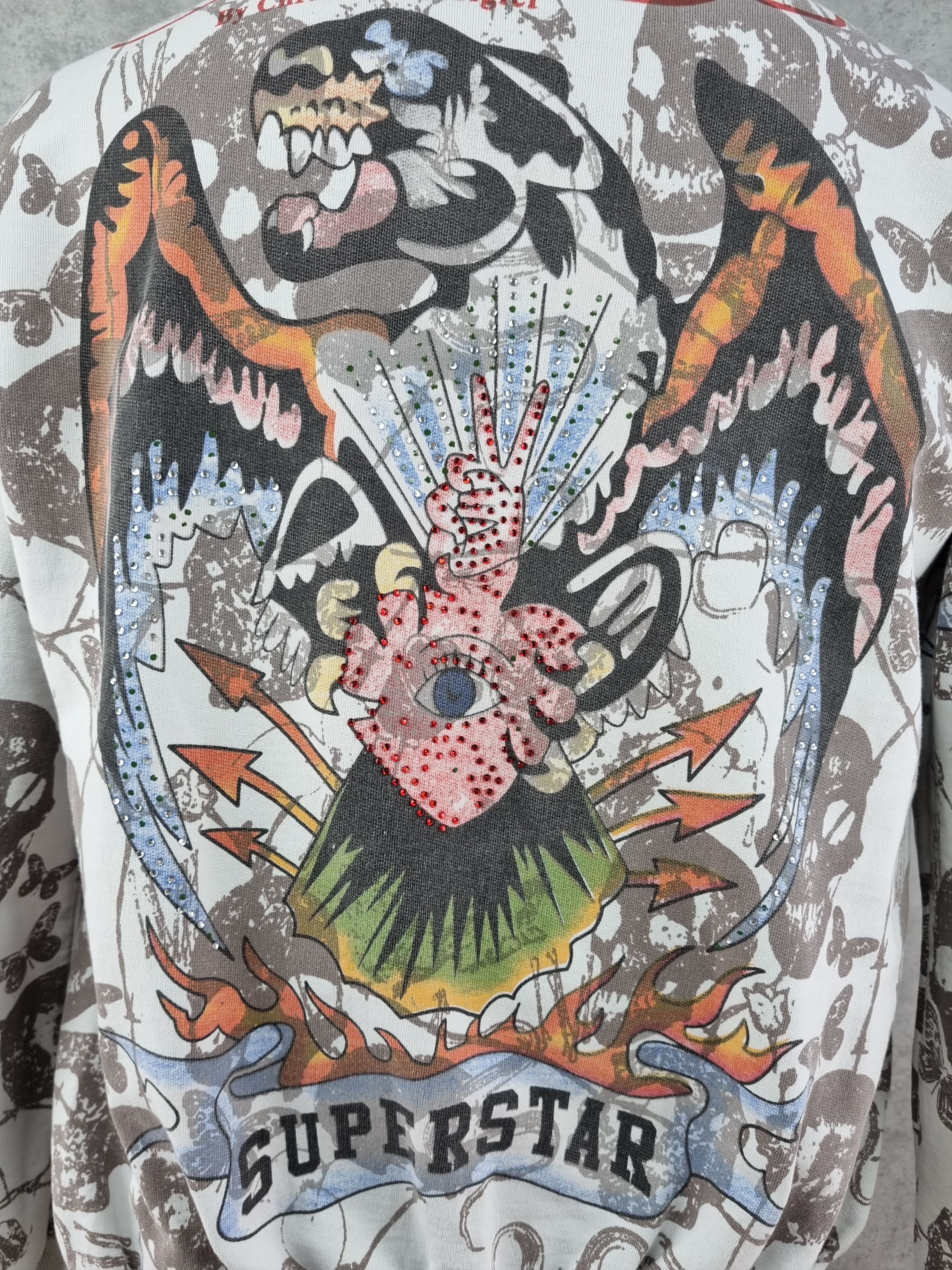 Christian Audigier × Ed Hardy Rare ED HARDY by Christian Audigier Tattoo Hoodie Size US M / EU 48-50 / 2 - 5 Thumbnail