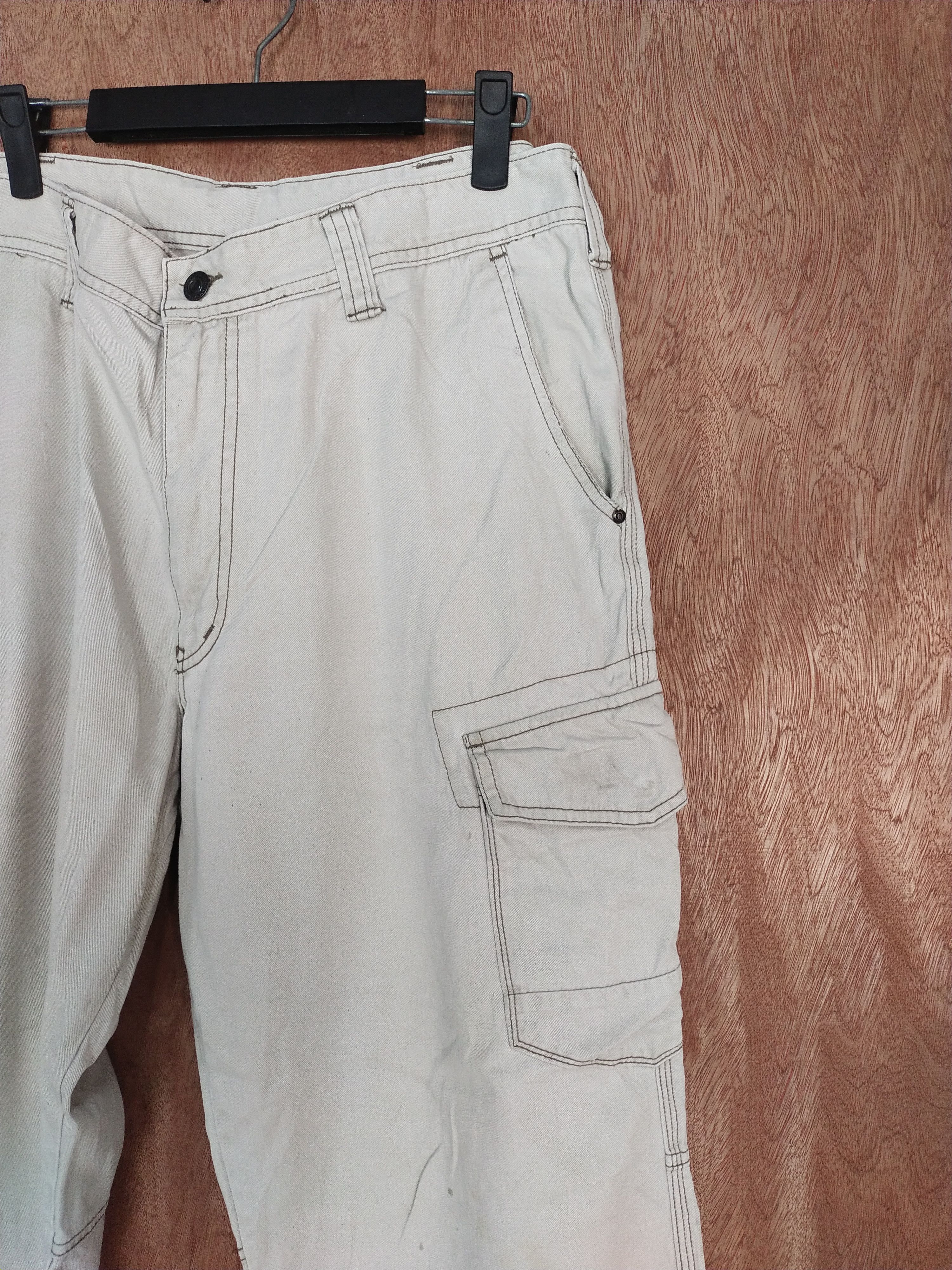 Japanese Brand Even River white thrashed utility cargo pants #S128 Size US 36 / EU 52 - 4 Thumbnail