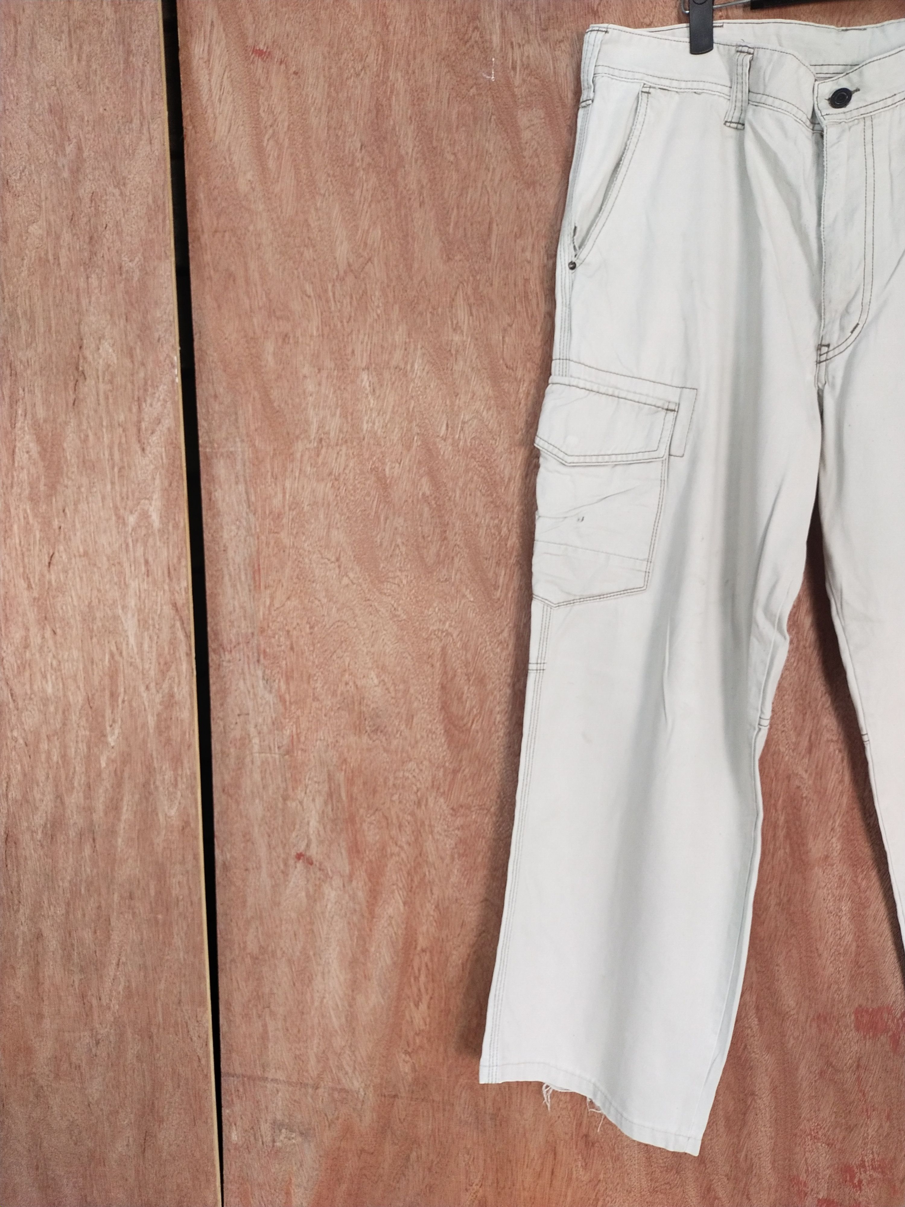 Japanese Brand Even River white thrashed utility cargo pants #S128 Size US 36 / EU 52 - 5 Thumbnail