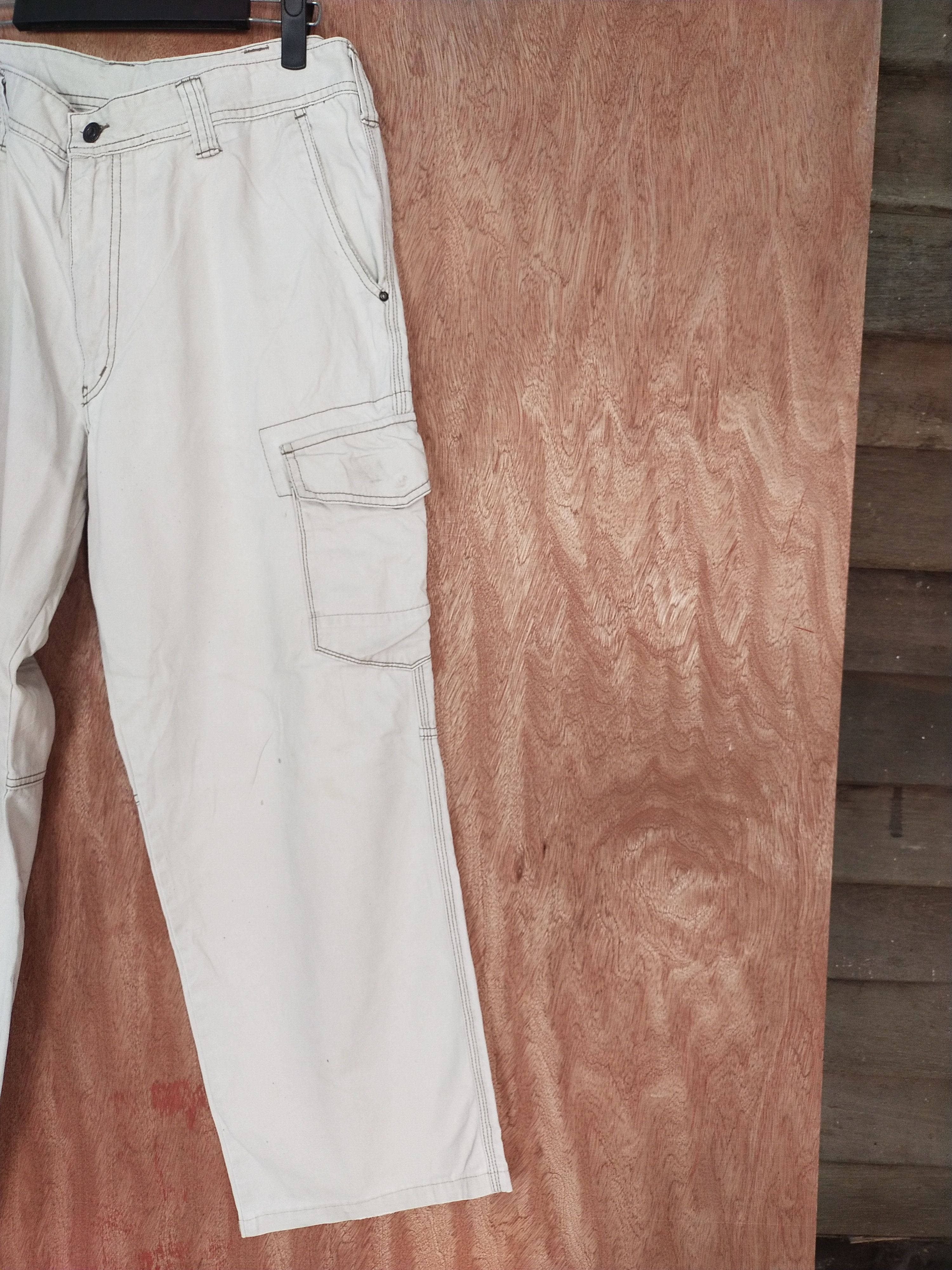Japanese Brand Even River white thrashed utility cargo pants #S128 Size US 36 / EU 52 - 3 Thumbnail