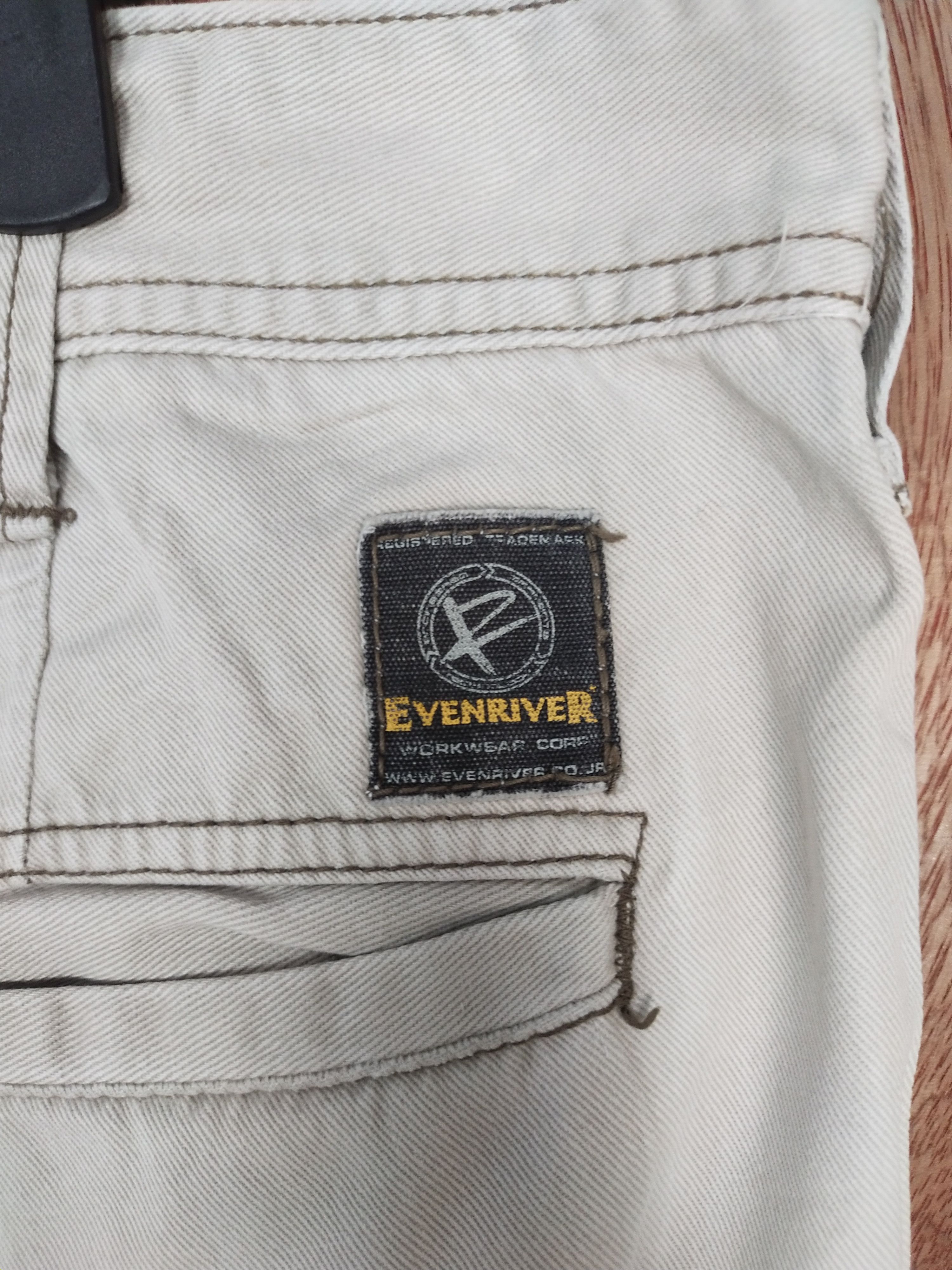Japanese Brand Even River white thrashed utility cargo pants #S128 Size US 36 / EU 52 - 10 Thumbnail