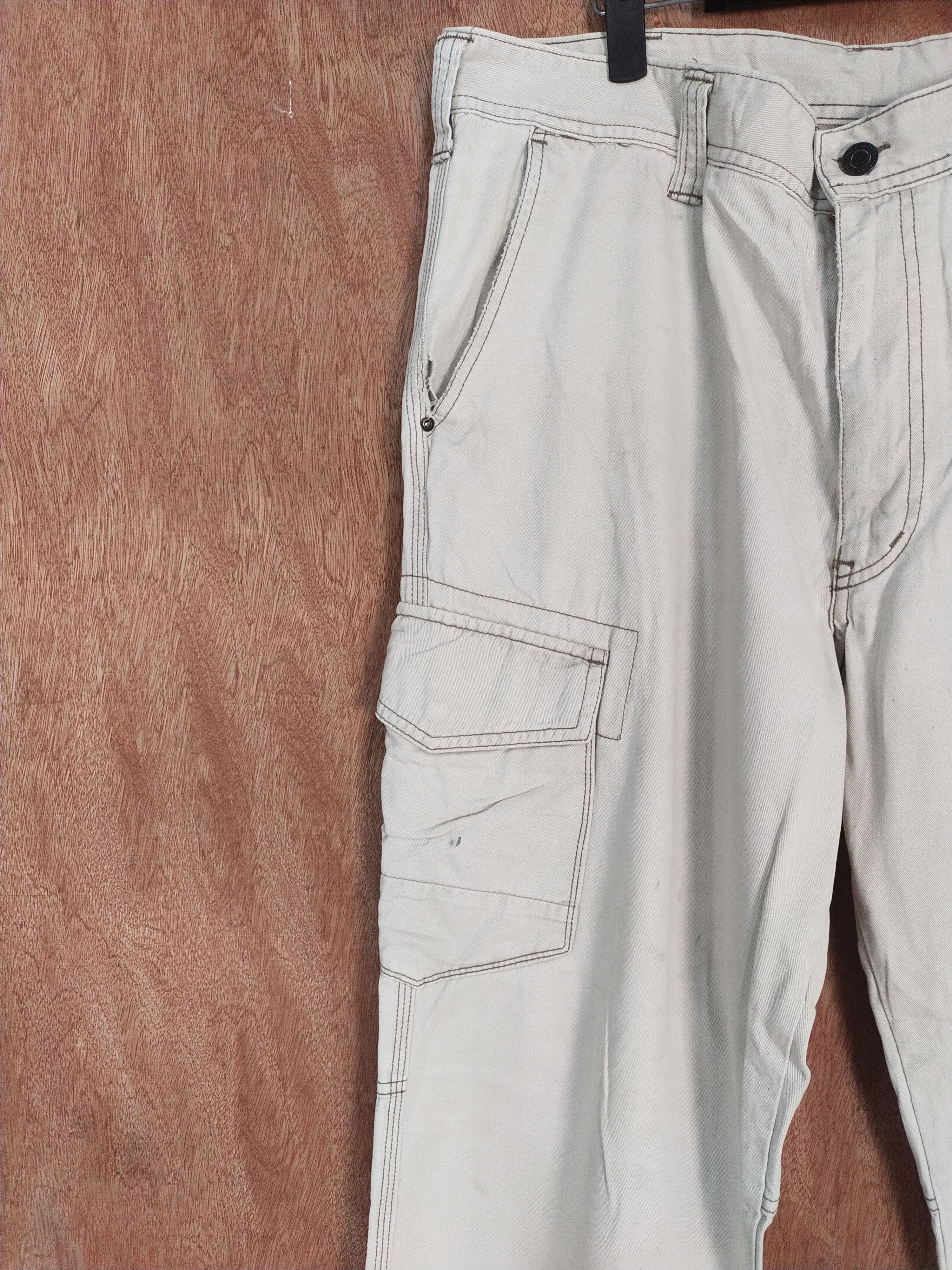 Japanese Brand Even River white thrashed utility cargo pants #S128 Size US 36 / EU 52 - 6 Thumbnail