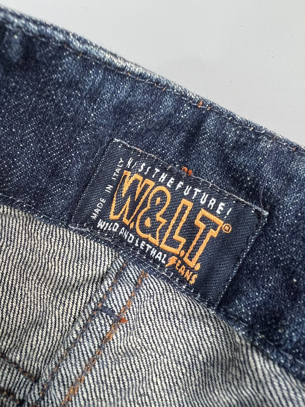 Walter Van Beirendonck W & Lt. Reconstructed Flared Jeans With Slash Effect Size US 27 - 7 Thumbnail