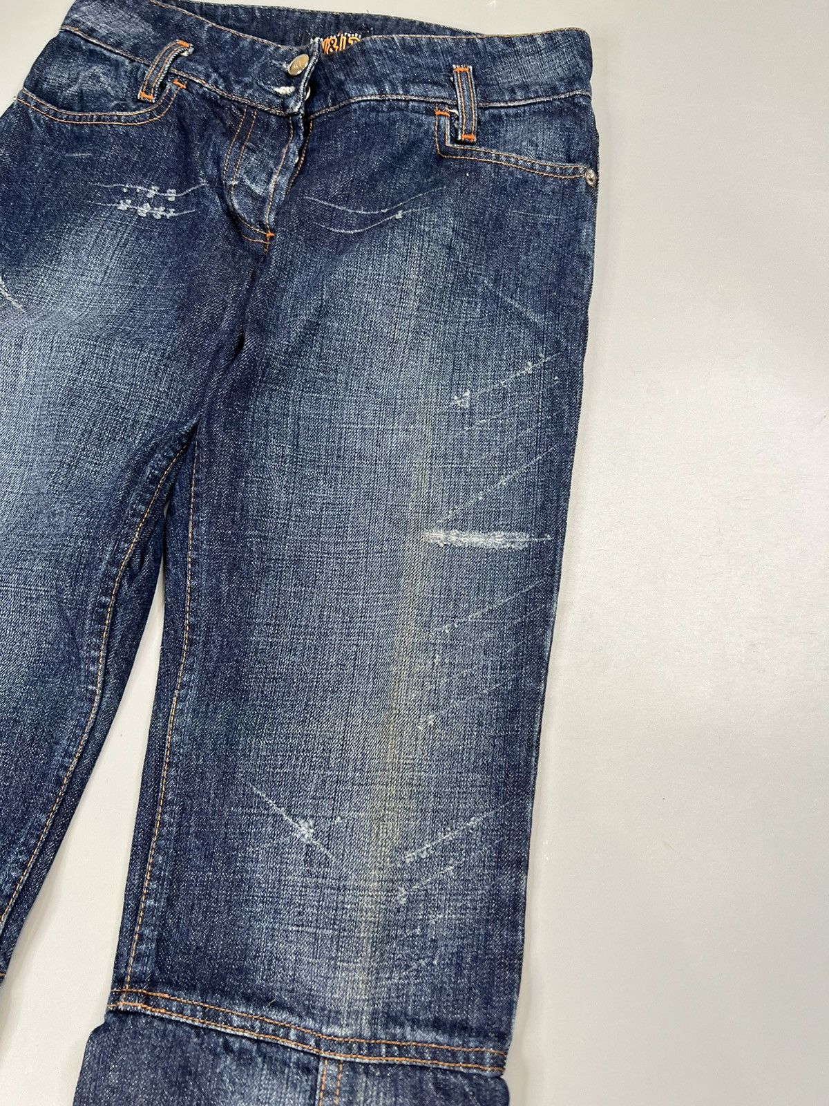 Walter Van Beirendonck W & Lt. Reconstructed Flared Jeans With Slash Effect Size US 27 - 4 Thumbnail