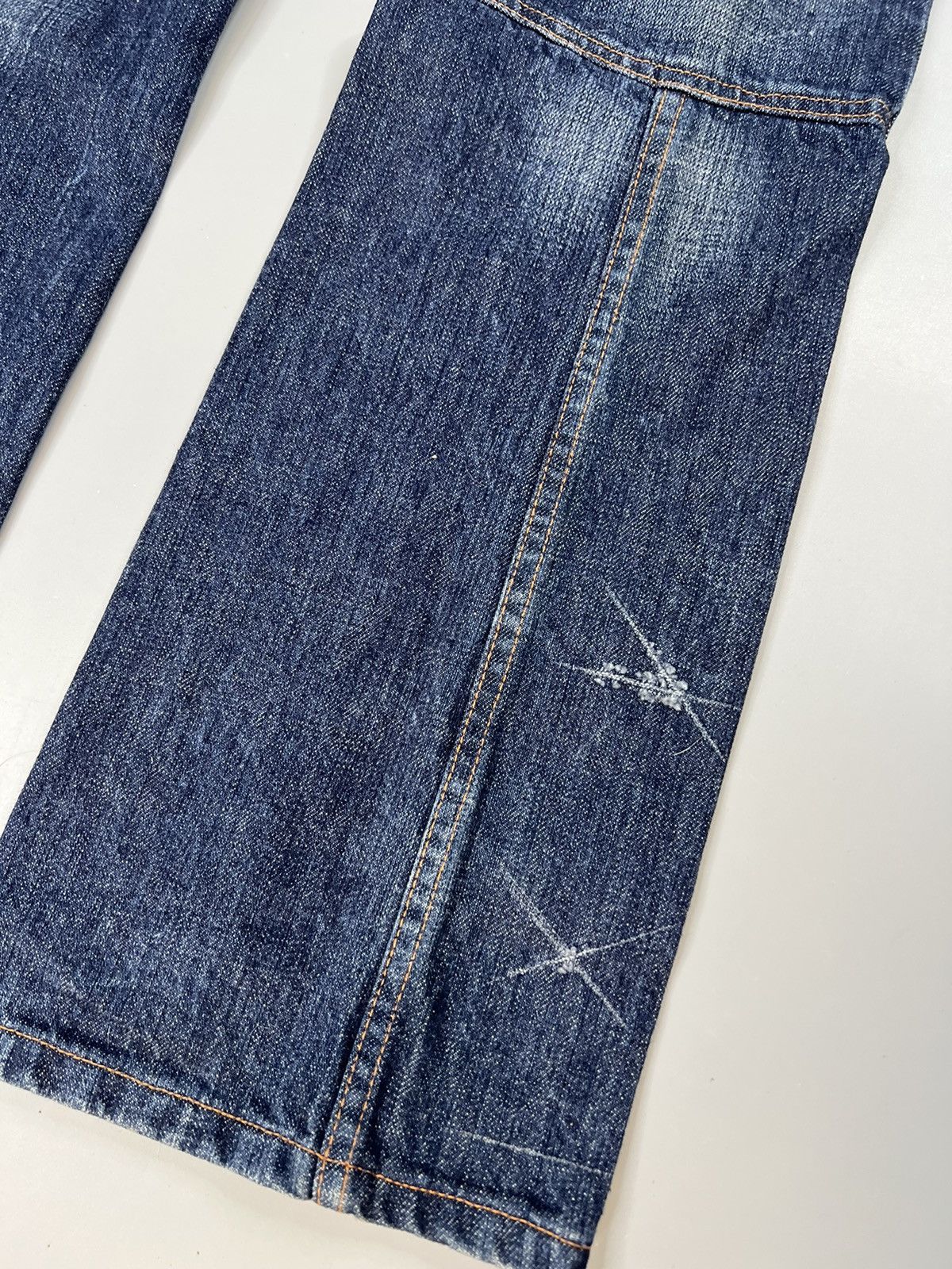 Walter Van Beirendonck W & Lt. Reconstructed Flared Jeans With Slash Effect Size US 27 - 3 Thumbnail
