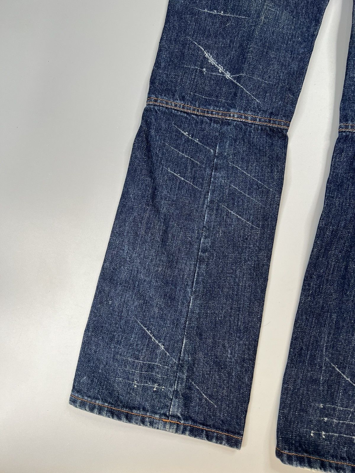 Walter Van Beirendonck W & Lt. Reconstructed Flared Jeans With Slash Effect Size US 27 - 10 Thumbnail