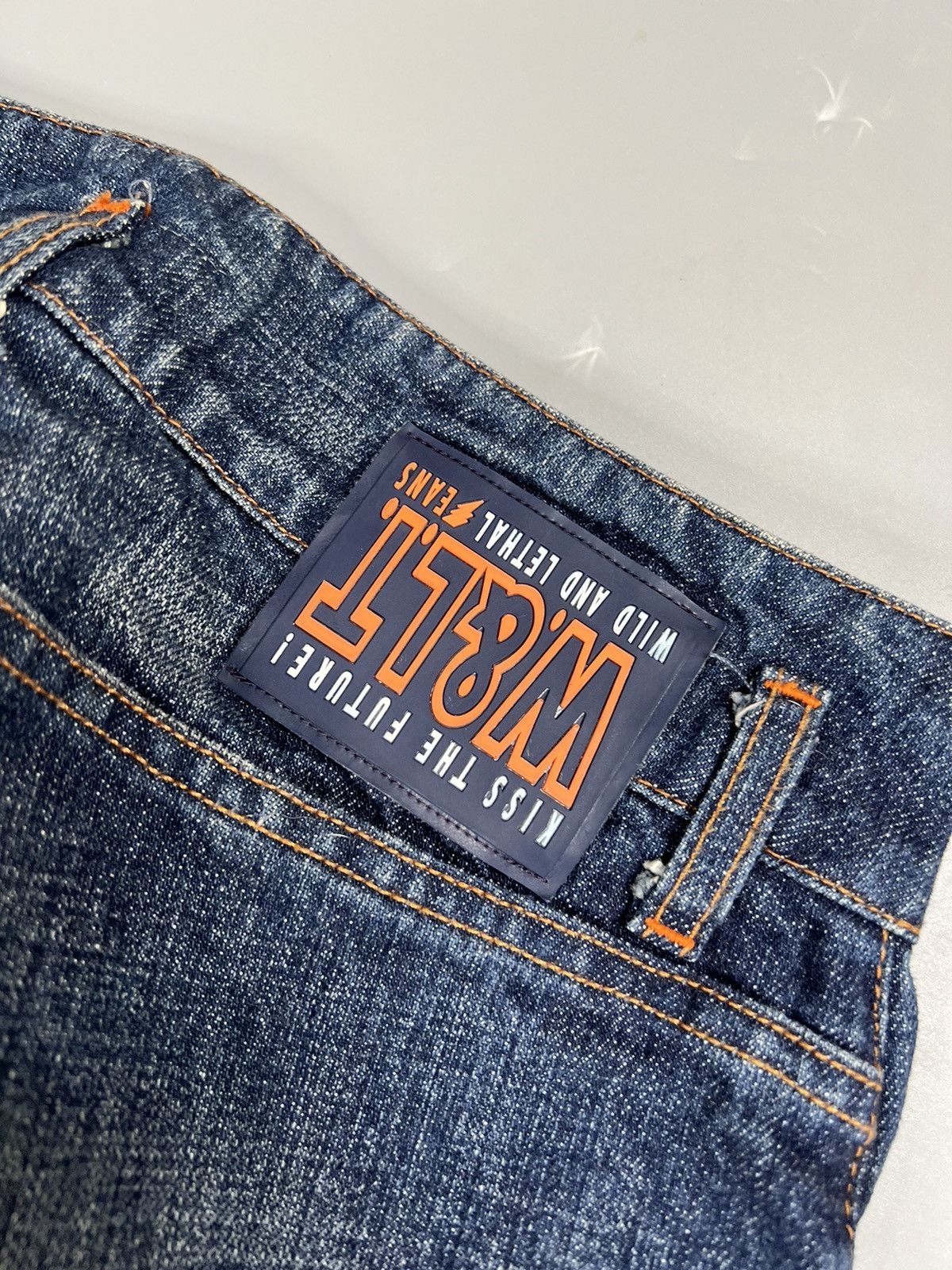 Walter Van Beirendonck W & Lt. Reconstructed Flared Jeans With Slash Effect Size US 27 - 14 Thumbnail