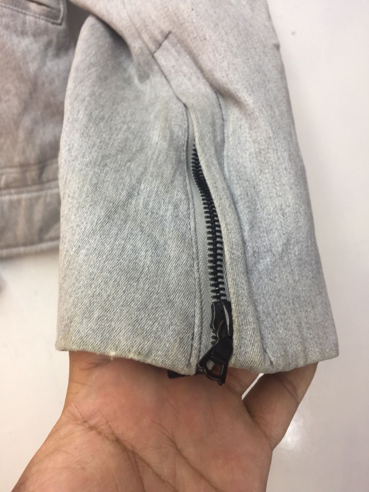 A.P.C. VIBTAGE APC ASYMMETRICAL ZIP AND BELTED WAIST BIKER JACKET Size US S / EU 44-46 / 1 - 9 Thumbnail
