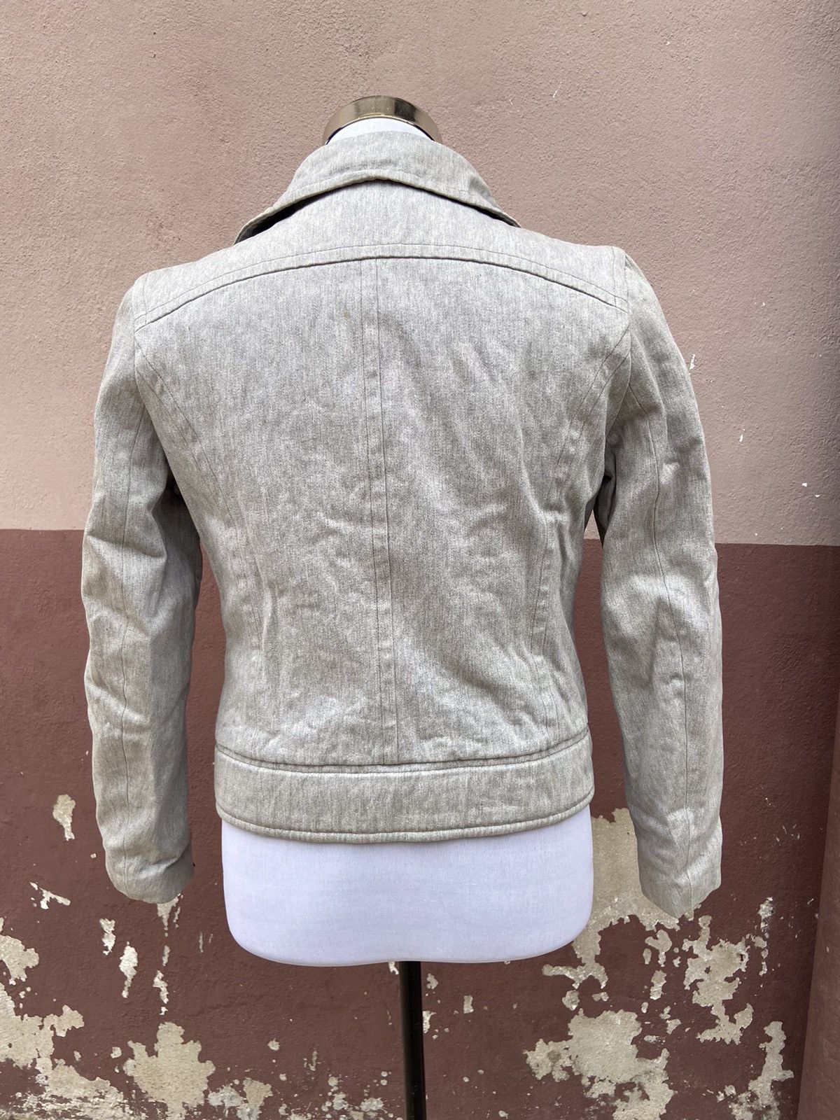 A.P.C. VIBTAGE APC ASYMMETRICAL ZIP AND BELTED WAIST BIKER JACKET Size US S / EU 44-46 / 1 - 3 Thumbnail