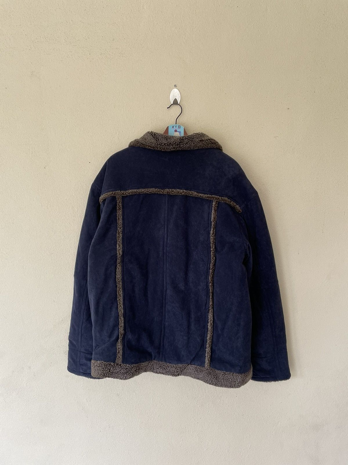 Japanese Brand × Vintage VINTAGE FLY BEANS SPORTS SHEARLING JACKET Size US XL / EU 56 / 4 - 4 Thumbnail