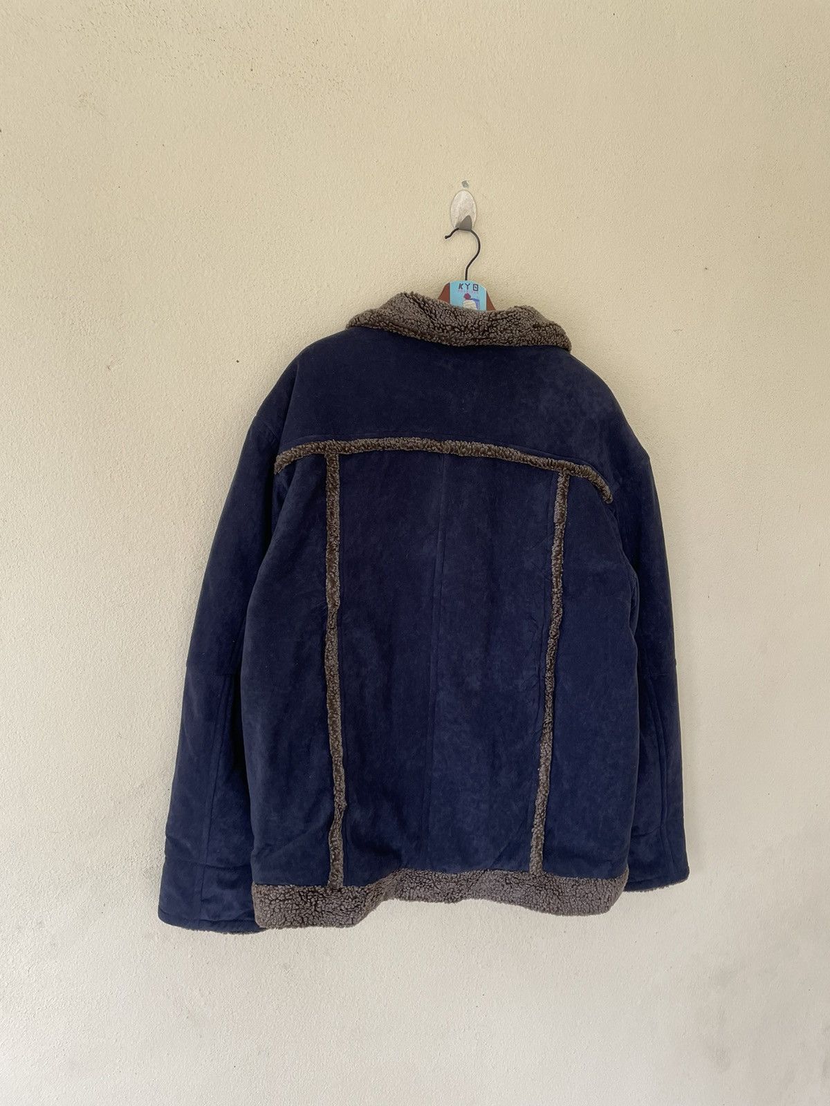 Japanese Brand × Vintage VINTAGE FLY BEANS SPORTS SHEARLING JACKET Size US XL / EU 56 / 4 - 5 Thumbnail