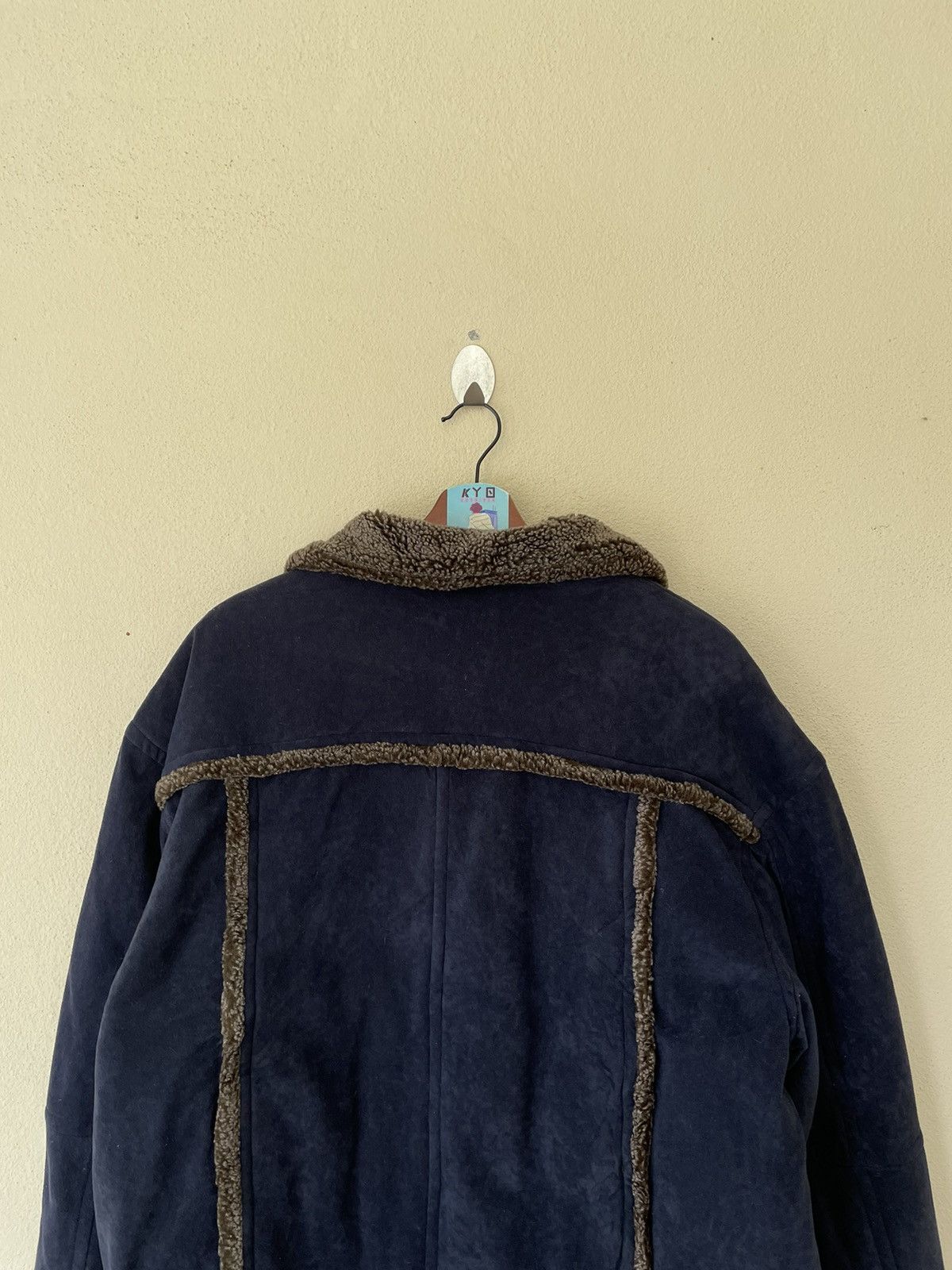 Japanese Brand × Vintage VINTAGE FLY BEANS SPORTS SHEARLING JACKET Size US XL / EU 56 / 4 - 6 Thumbnail